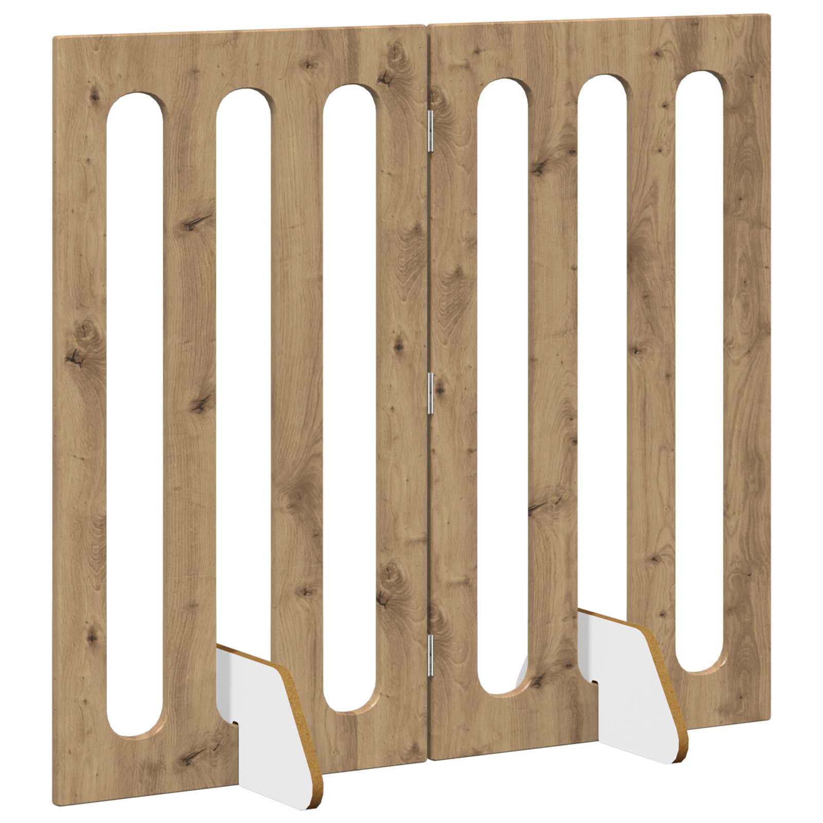 Opvouwbaar huisdierhek 2 pcs Artisan Eik 100,5 x 38 x 90 cm is nu te koop bij PeponiXL, paradijselijk wonen!