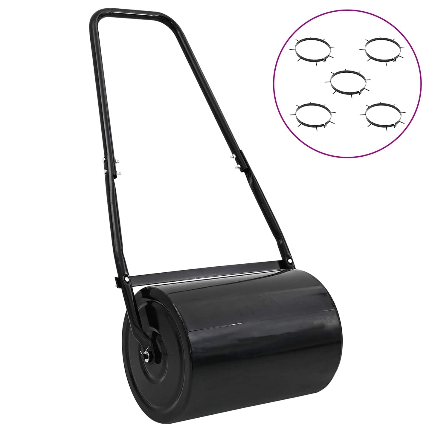 Grasroller Trek met Beluchter Klemmen Zwart 110 x 52 cm IJzer is nu te koop bij PeponiXL, paradijselijk wonen!