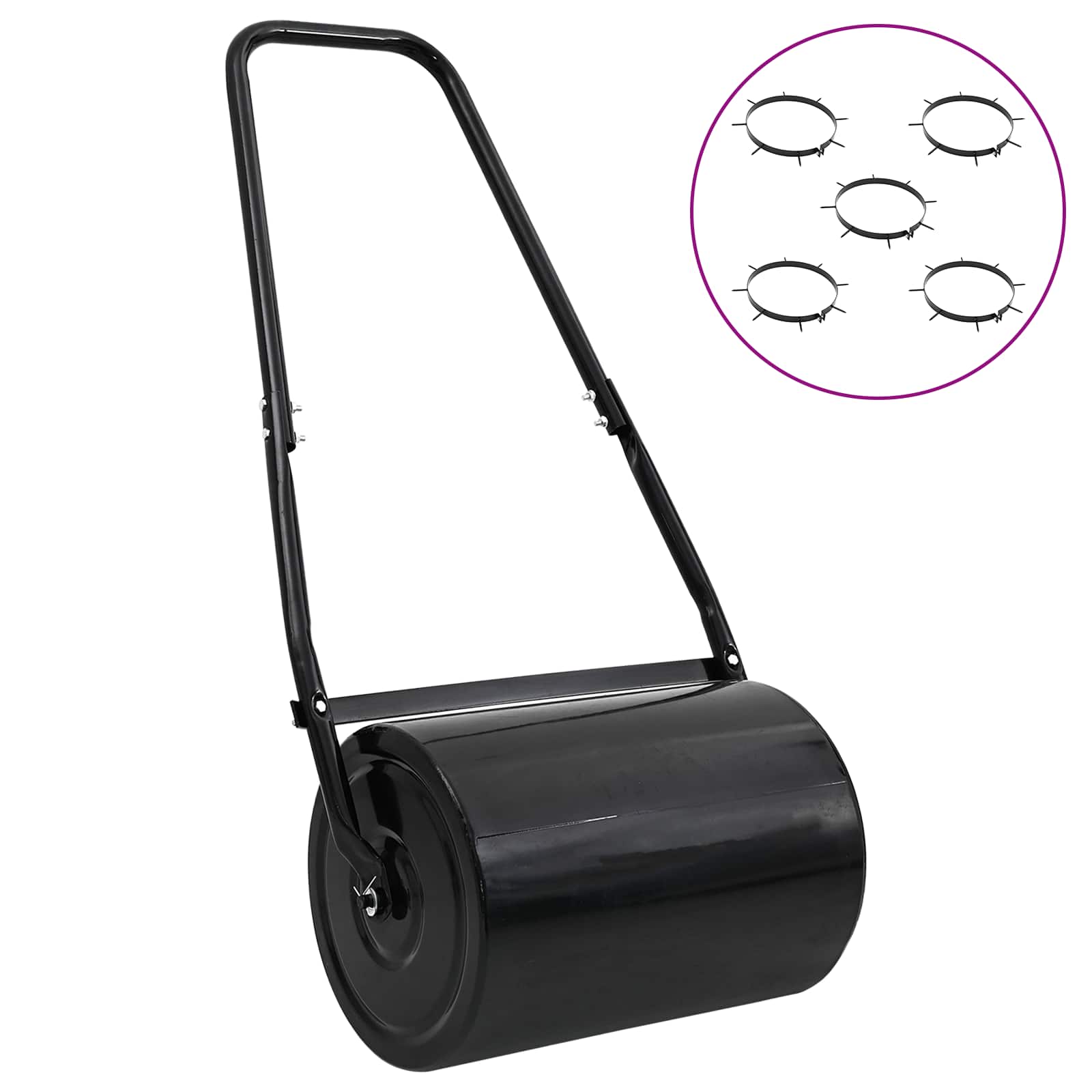 Grasroller Trek met Beluchter Klemmen Zwart 110 x 52 cm IJzer is nu te koop bij PeponiXL, paradijselijk wonen!