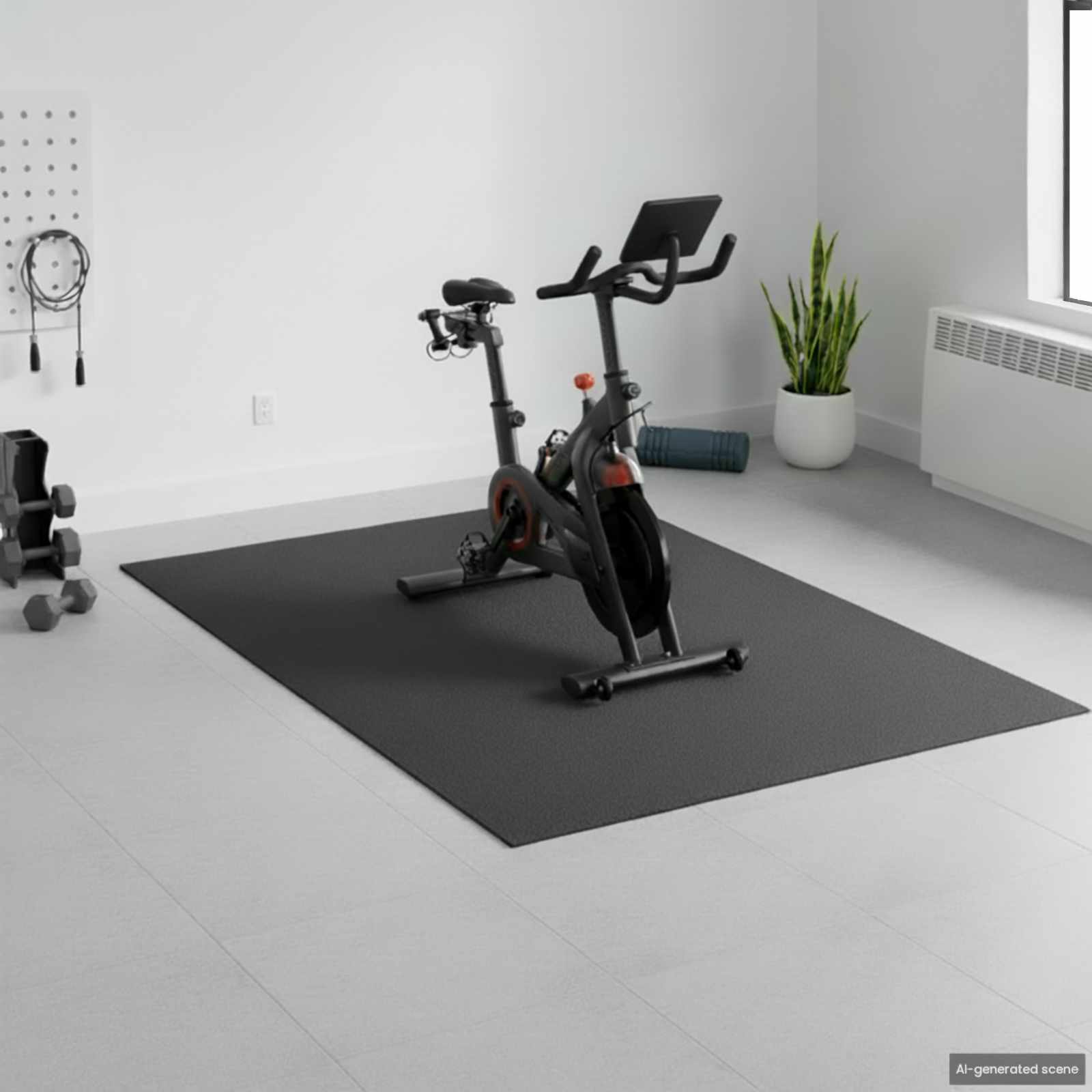 Sportbeschermmat Zwart 213 x 152 x 0,6 cm Hoogwaardige PVC is nu te koop bij PeponiXL, paradijselijk wonen!