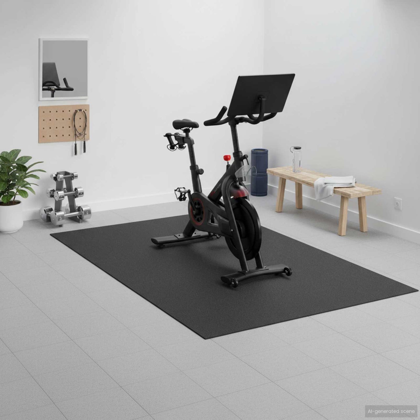 Sportbeschermmat Zwart 243 x 152 x 0,6 cm Hoogwaardige PVC is nu te koop bij PeponiXL, paradijselijk wonen!
