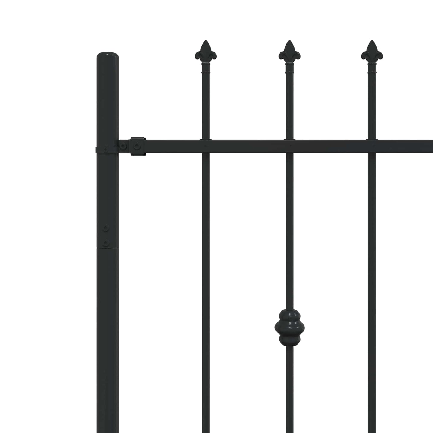 Spike Fence Asten Zwart 200 x 130 cm Gepoedercoat staal is nu te koop bij PeponiXL, paradijselijk wonen!