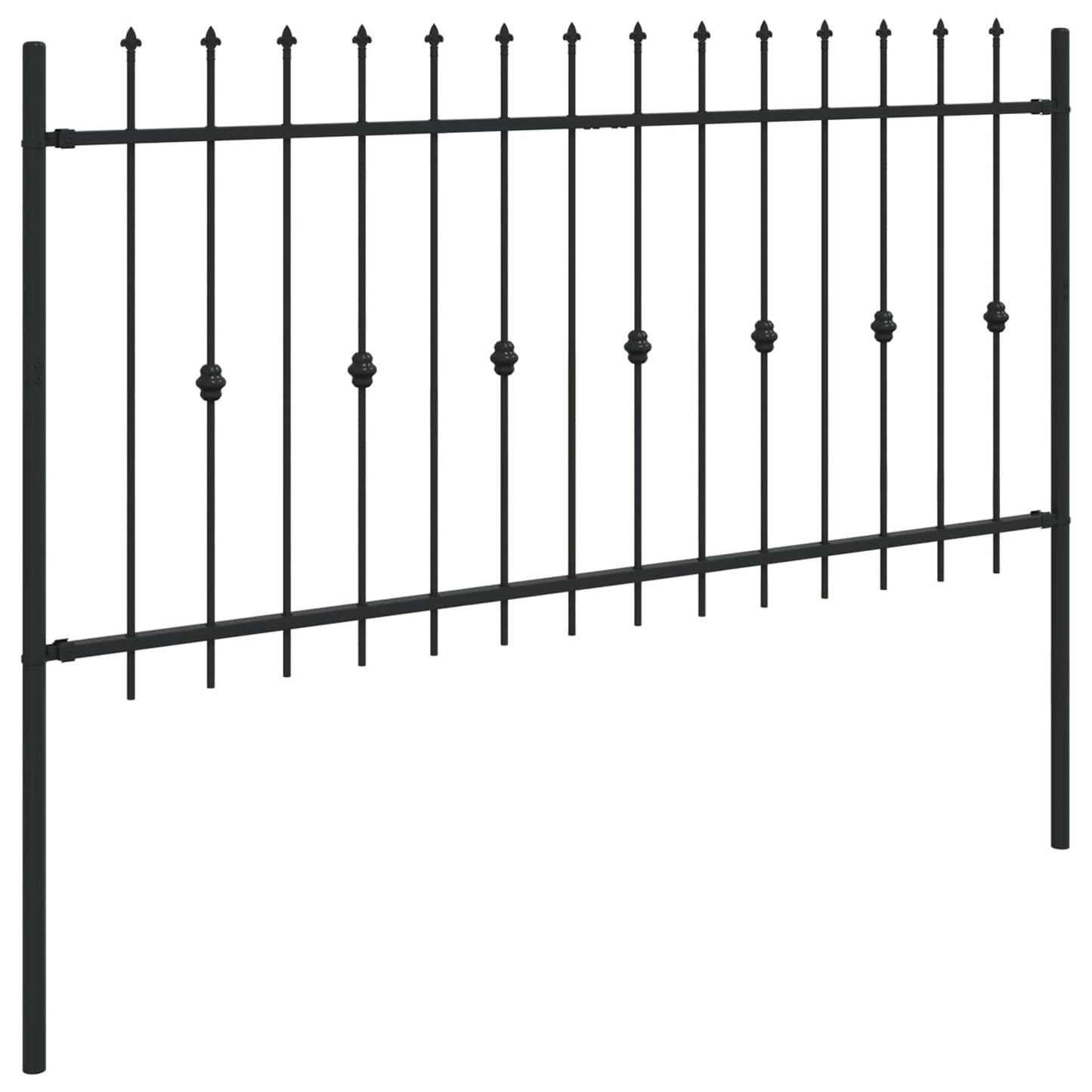 Spike Fence Asten Zwart 200 x 150 cm Gepoedercoat staal is nu te koop bij PeponiXL, paradijselijk wonen!