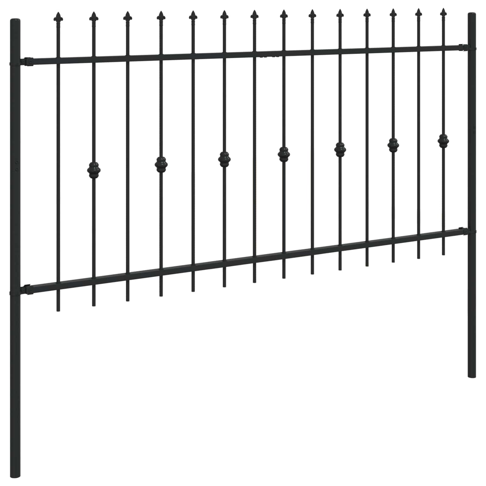 Spike Fence Asten Zwart 200 x 150 cm Gepoedercoat staal is nu te koop bij PeponiXL, paradijselijk wonen!