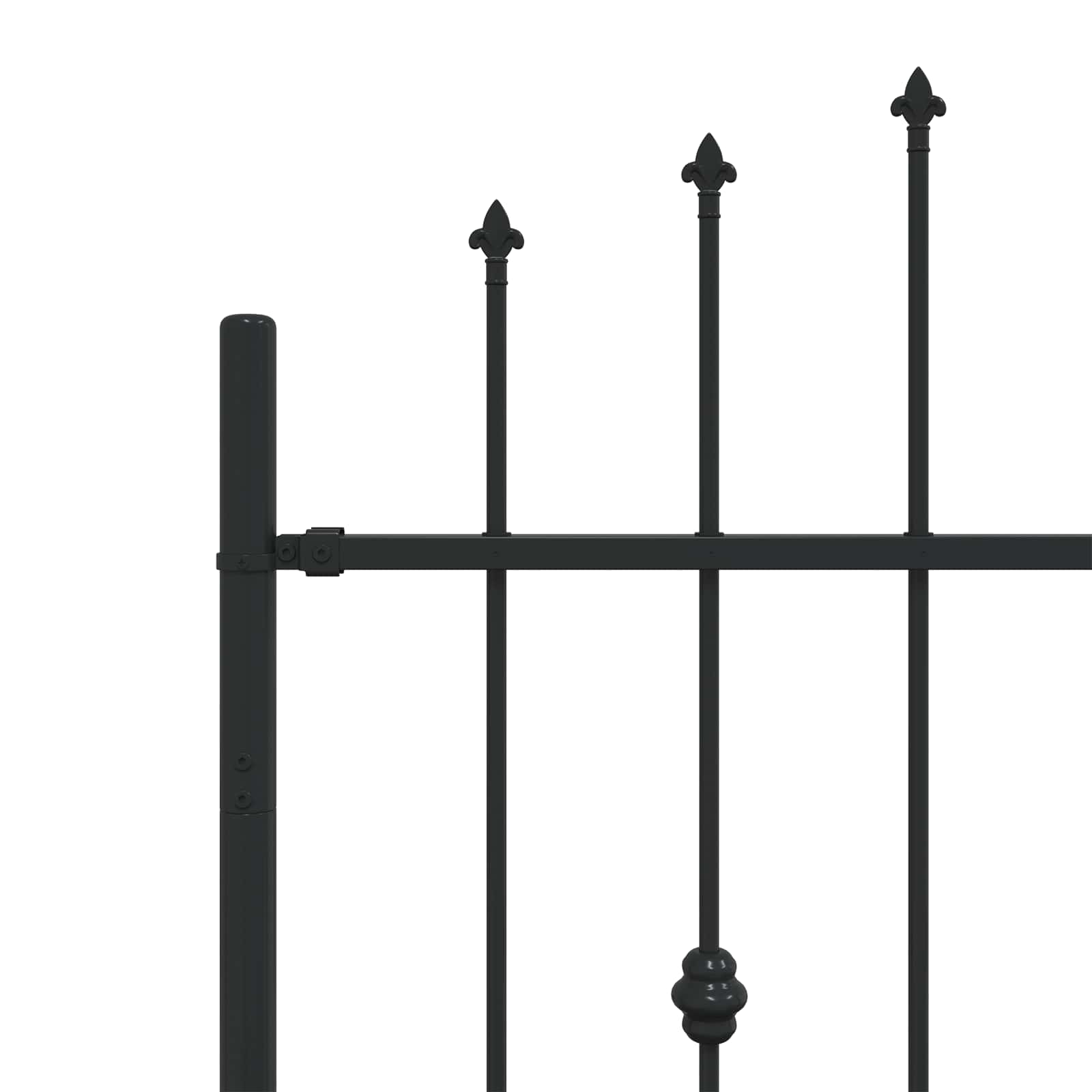Spike Fence Asten Zwart 200 x 130 cm Gepoedercoat staal is nu te koop bij PeponiXL, paradijselijk wonen!