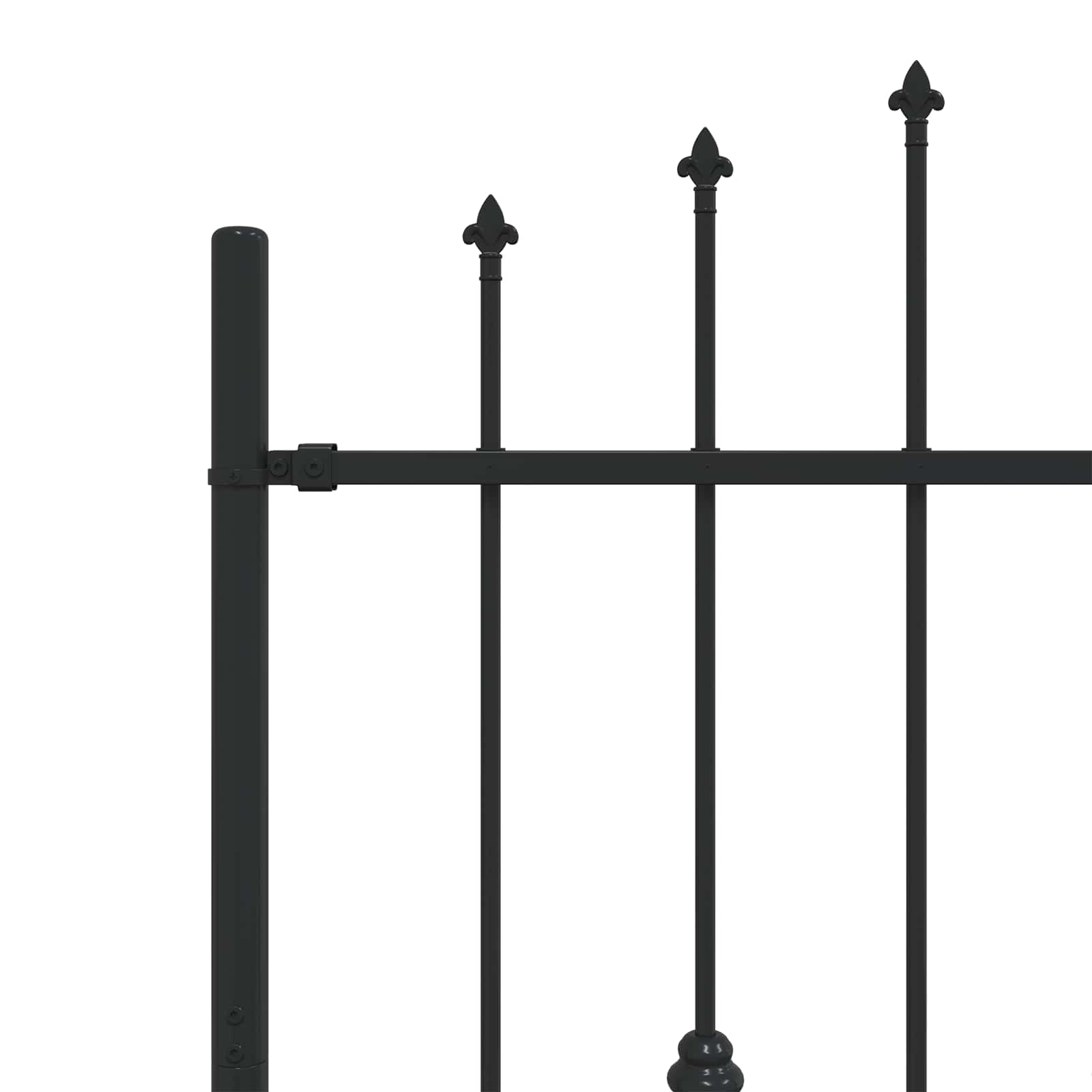 Spike Fence Asten Zwart 200 x 150 cm Gepoedercoat staal is nu te koop bij PeponiXL, paradijselijk wonen!