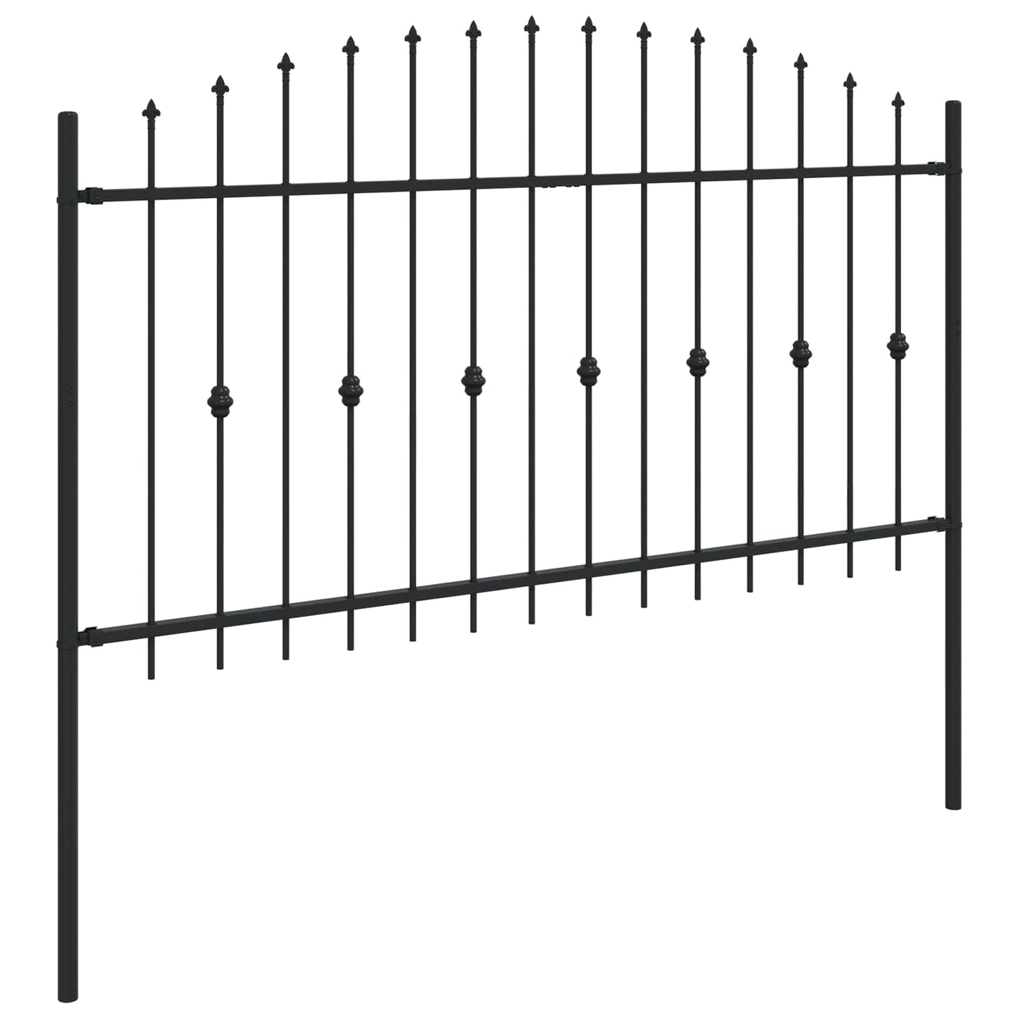 Spike Fence Asten Zwart 200 x 150 cm Gepoedercoat staal is nu te koop bij PeponiXL, paradijselijk wonen!