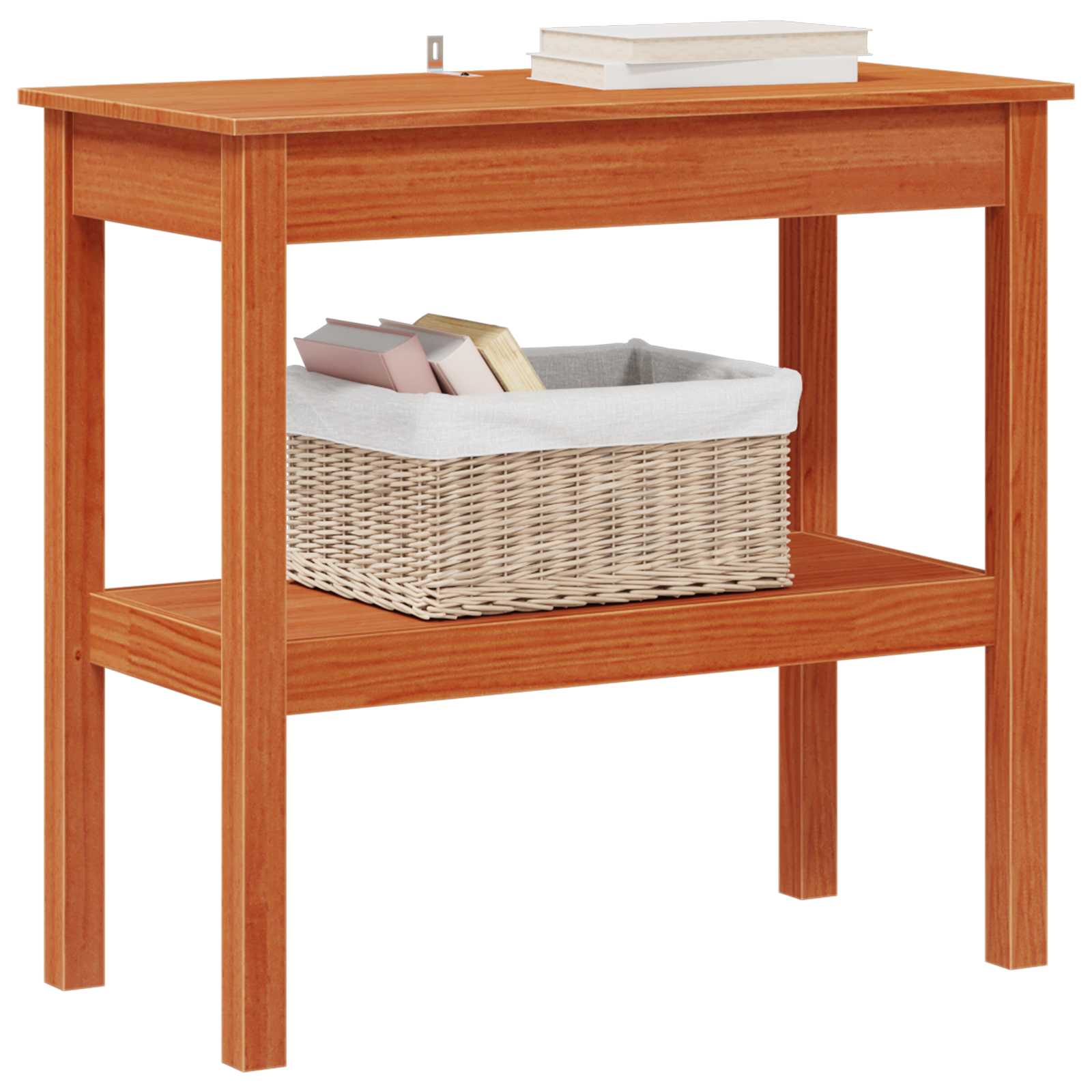 Wandtafel Waskleur Bruin 80 x 40 x 75 cm Massief grenenhout is nu te koop bij PeponiXL, paradijselijk wonen!