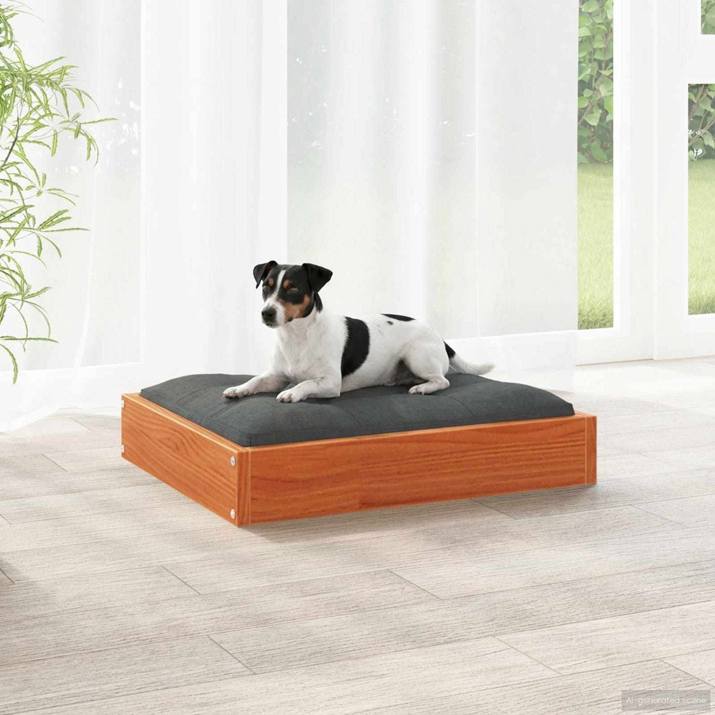 Hondenbed Wasbruin 51,5 x 44 x 9 cm Massief Vurenhout is nu te koop bij PeponiXL, paradijselijk wonen!