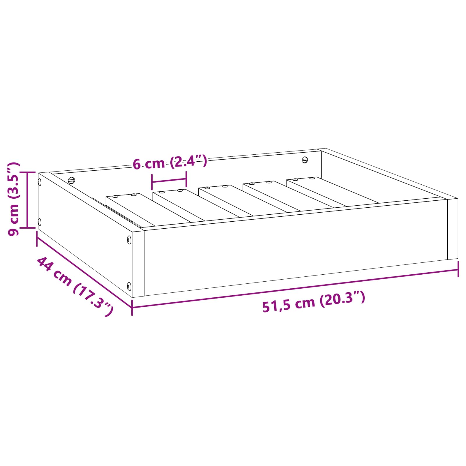Hondenbed Wasbruin 51,5 x 44 x 9 cm Massief Vurenhout is nu te koop bij PeponiXL, paradijselijk wonen!