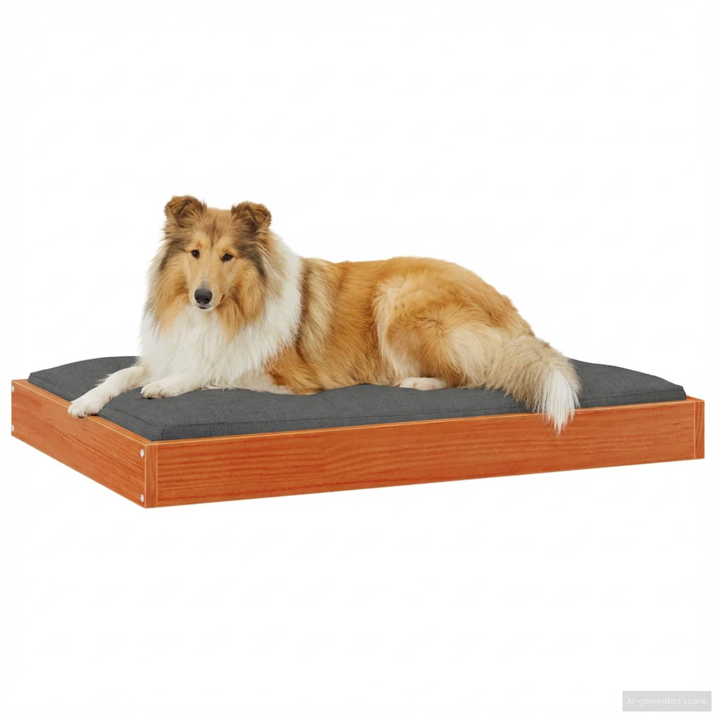 Hondenbed Wasbruin 92 x 64 x 9 cm Massief Vurenhout is nu te koop bij PeponiXL, paradijselijk wonen!