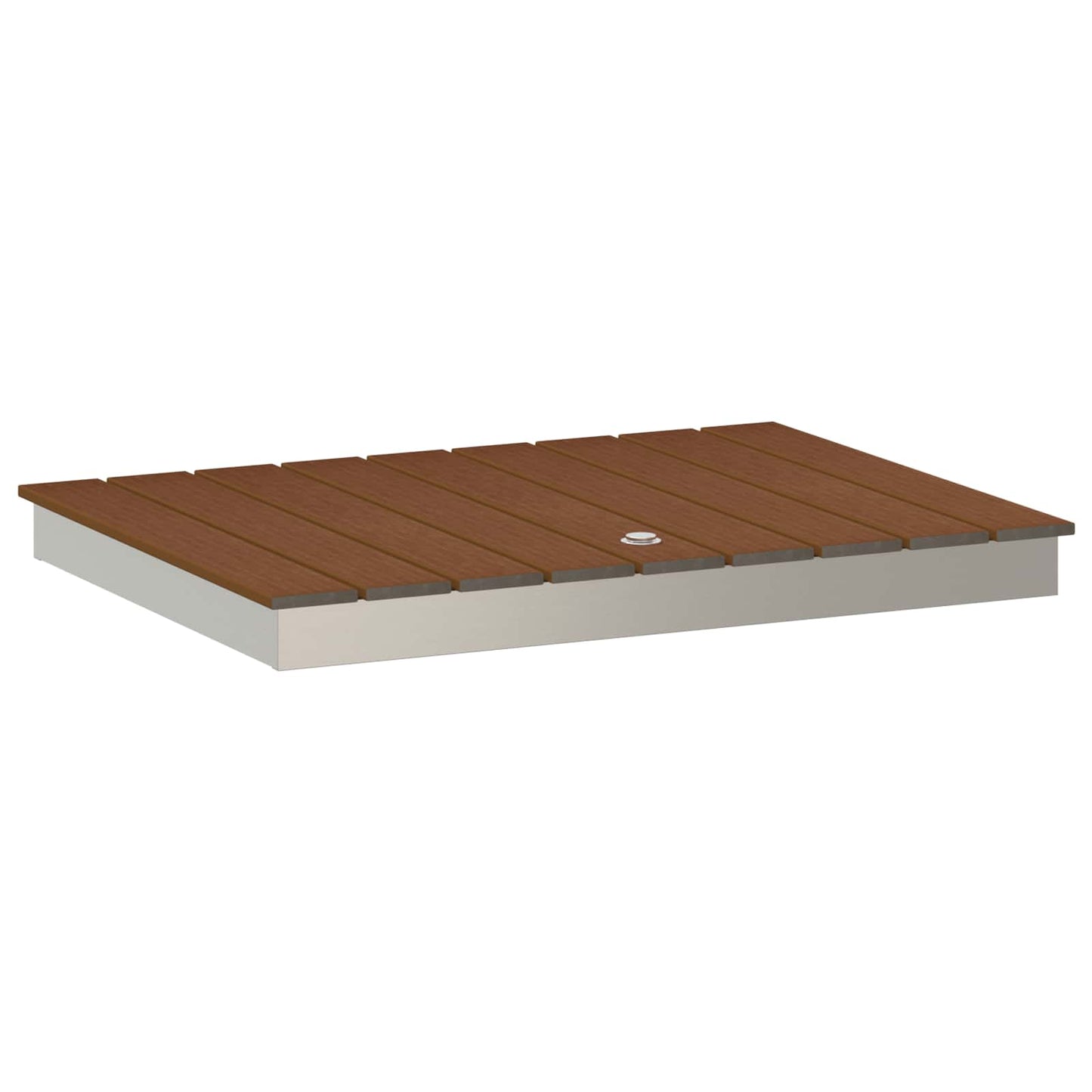 Tuin vloershower WPC en RVS 201 Bruin