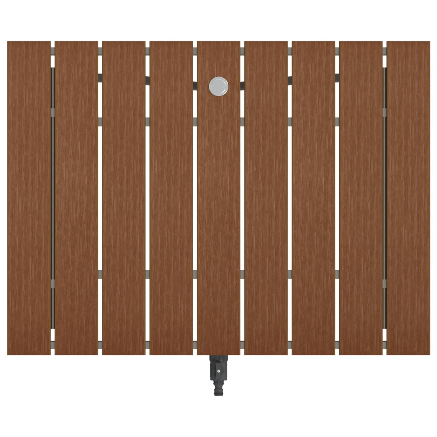 Tuin vloershower WPC en RVS 201 Bruin