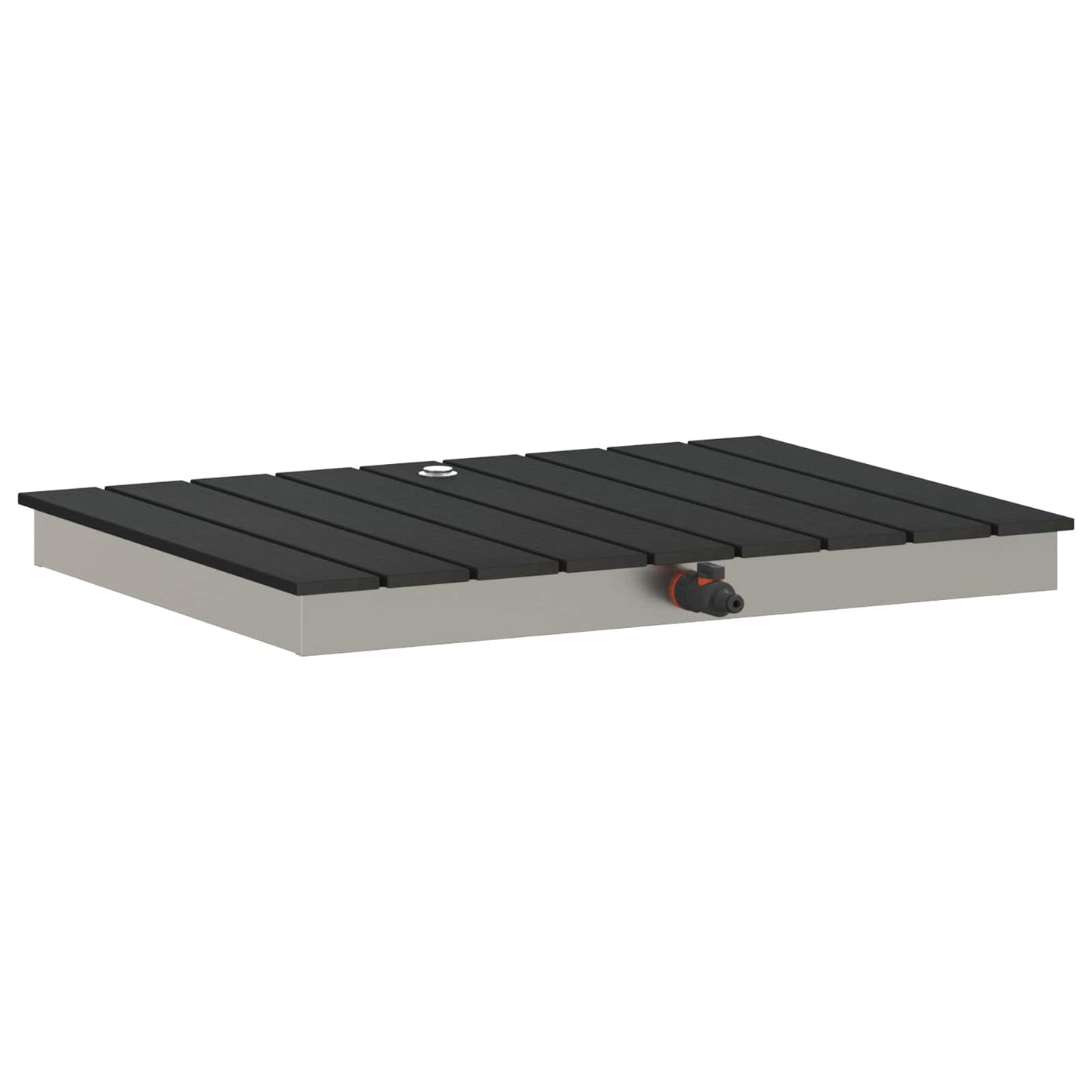 Tuin vloershower WPC en RVS 201 Antraciet