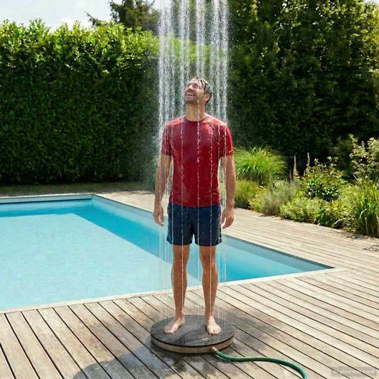 Tuin vloershower WPC en RVS 201 Antraciet is nu te koop bij PeponiXL, paradijselijk wonen!