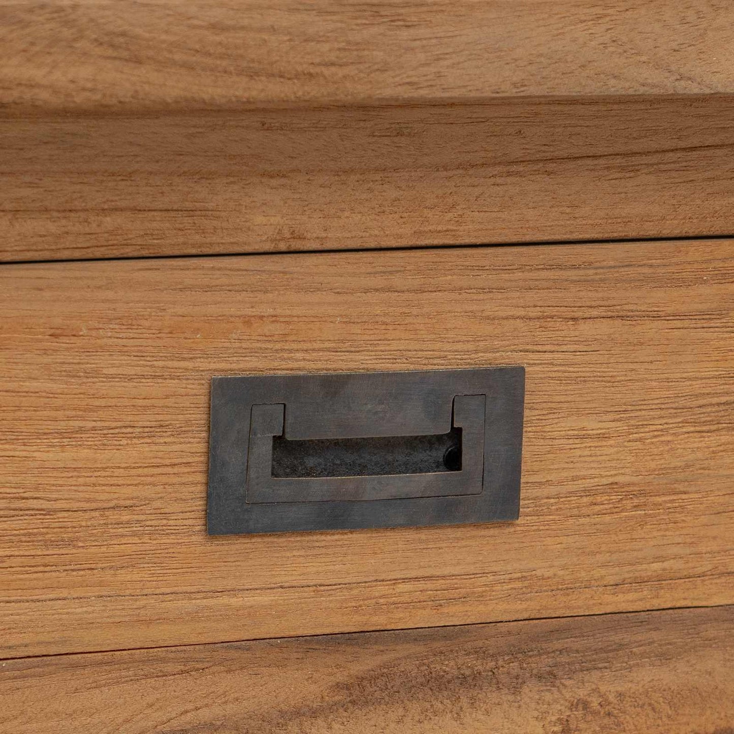 Wandtafel Naturel 90 x 30 x 80 cm Massief Teakhout