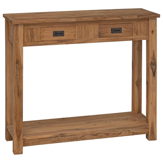 Wandtafel Naturel 90 x 30 x 80 cm Massief Teakhout is nu te koop bij PeponiXL, paradijselijk wonen!