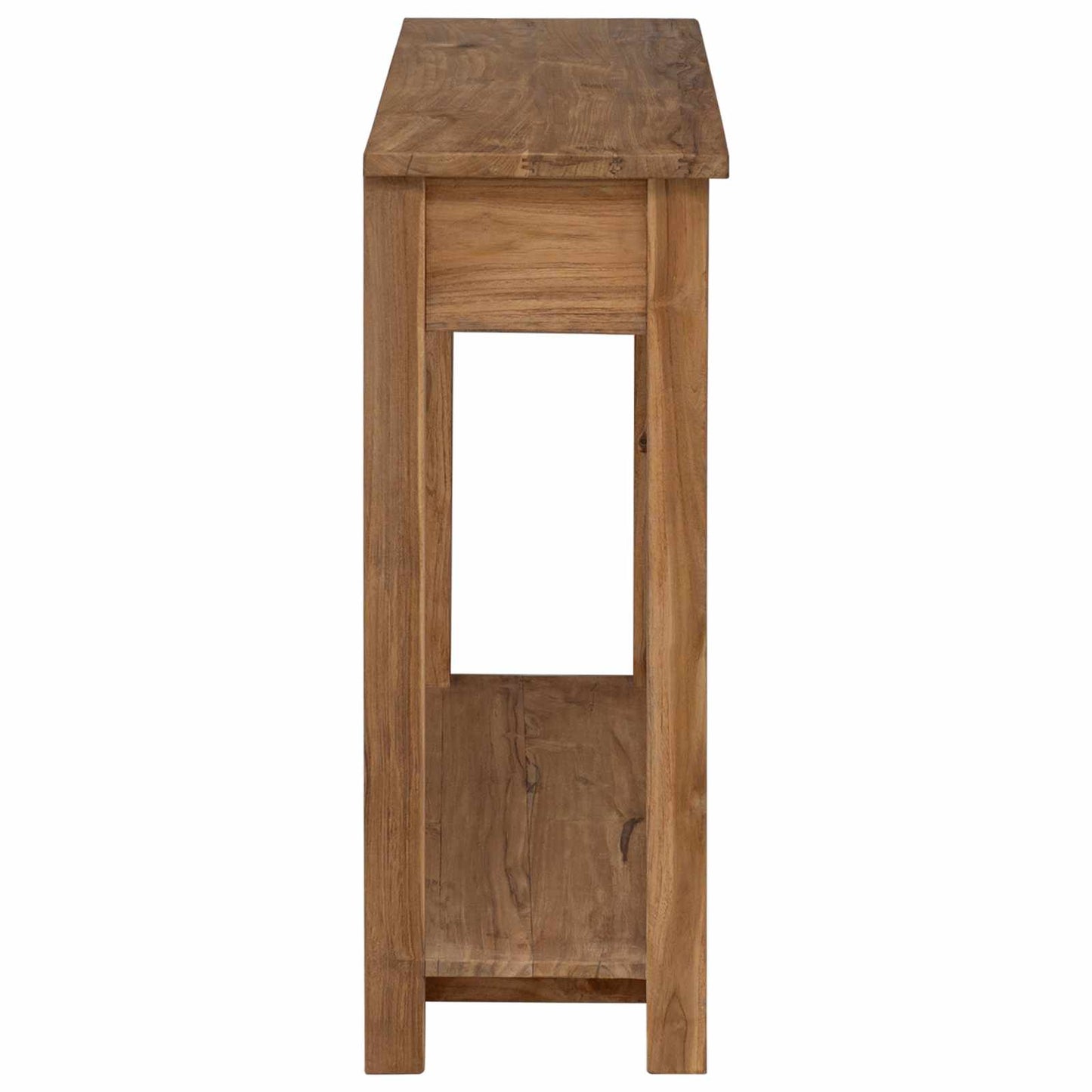 Wandtafel Naturel 90 x 30 x 80 cm Massief Teakhout