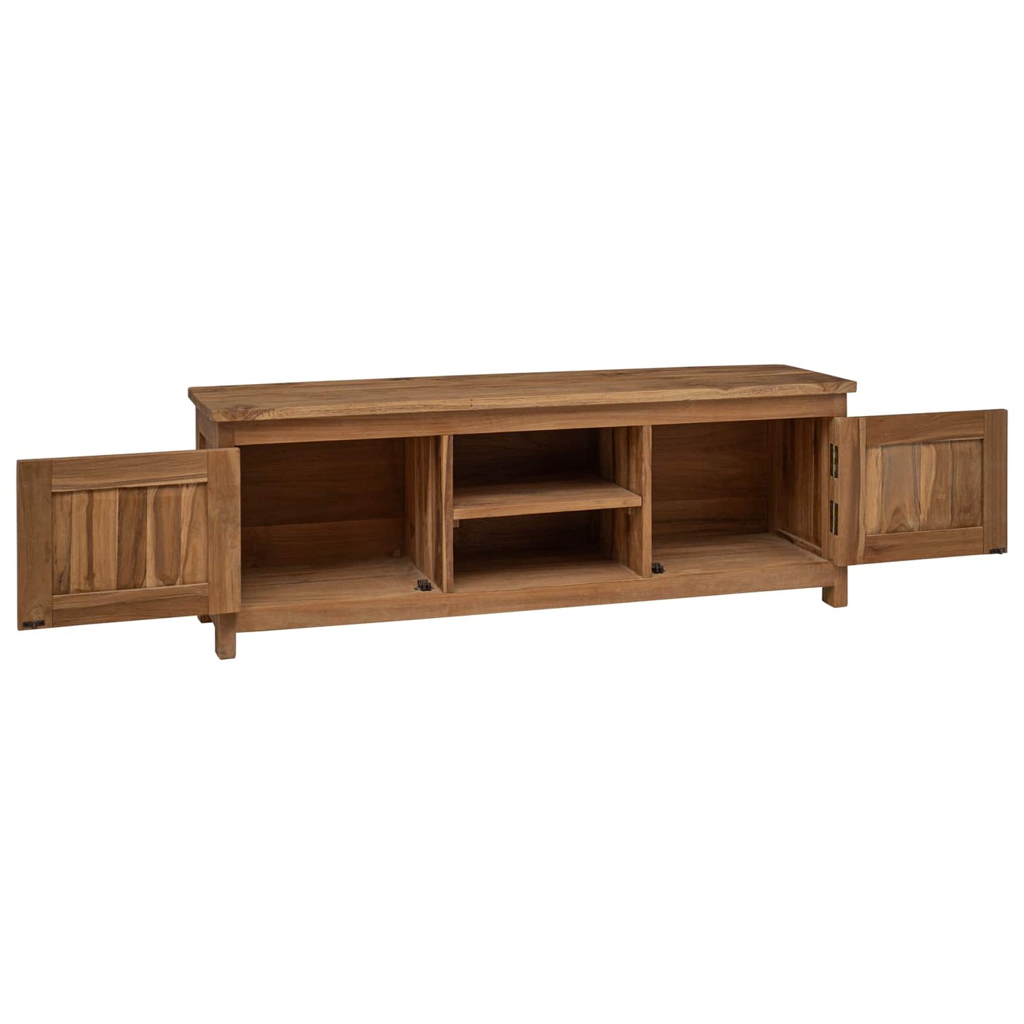 Tv-meubel 110 x 30 x 40 cm Naturel Massief Teakhout is nu te koop bij PeponiXL, paradijselijk wonen!