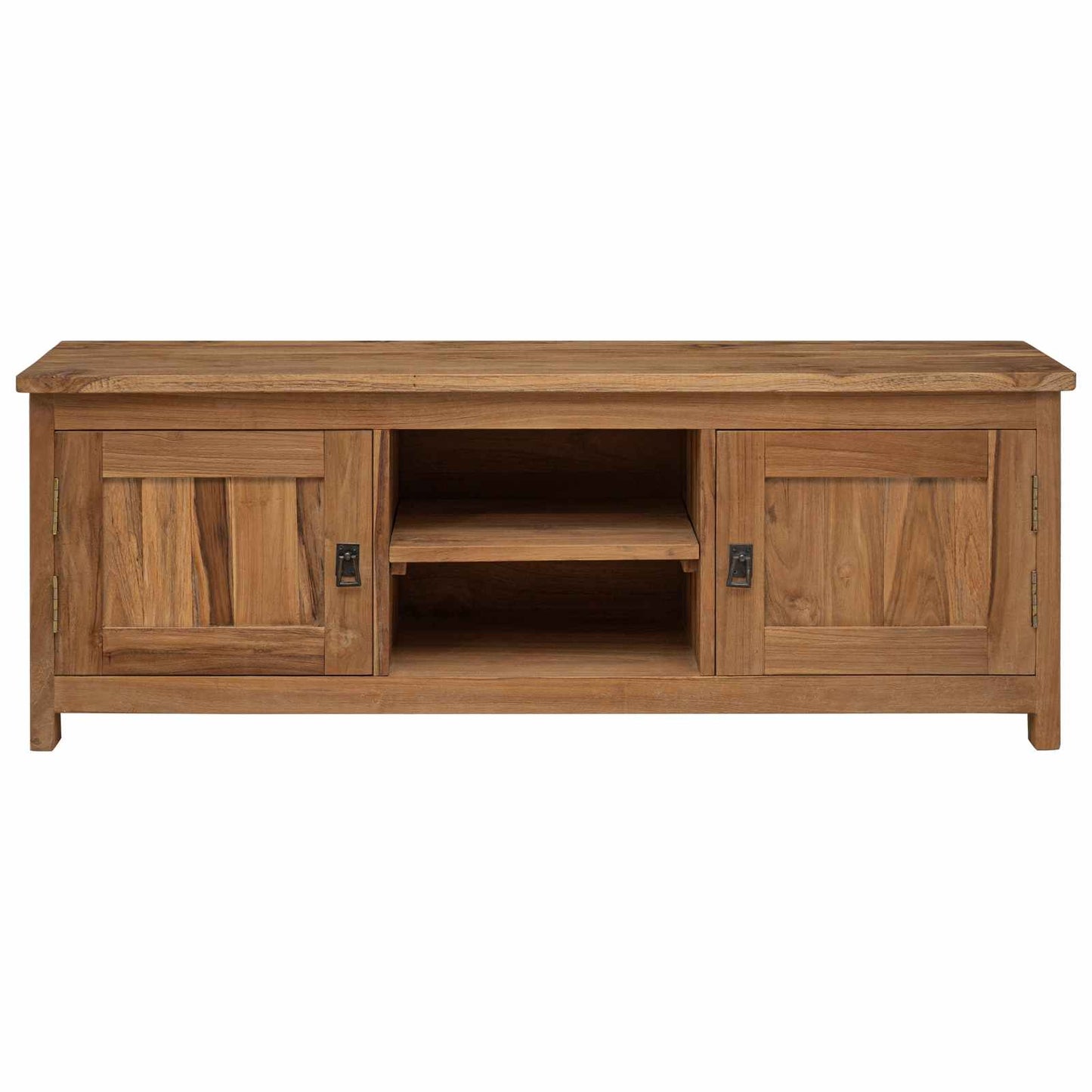 Tv-meubel 110 x 30 x 40 cm Naturel Massief Teakhout is nu te koop bij PeponiXL, paradijselijk wonen!