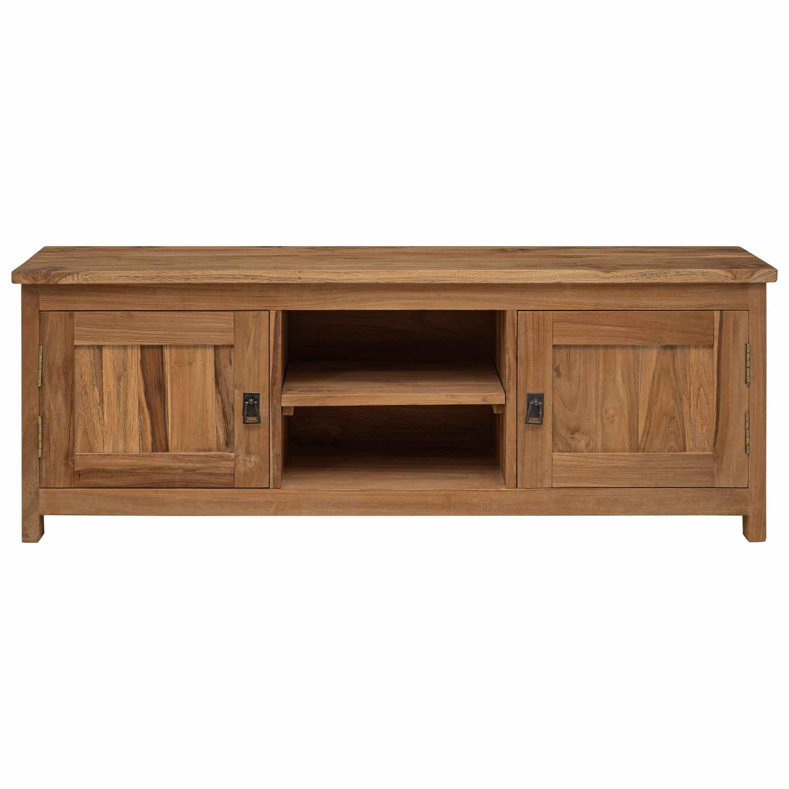 Tv-meubel 110 x 30 x 40 cm Naturel Massief Teakhout is nu te koop bij PeponiXL, paradijselijk wonen!