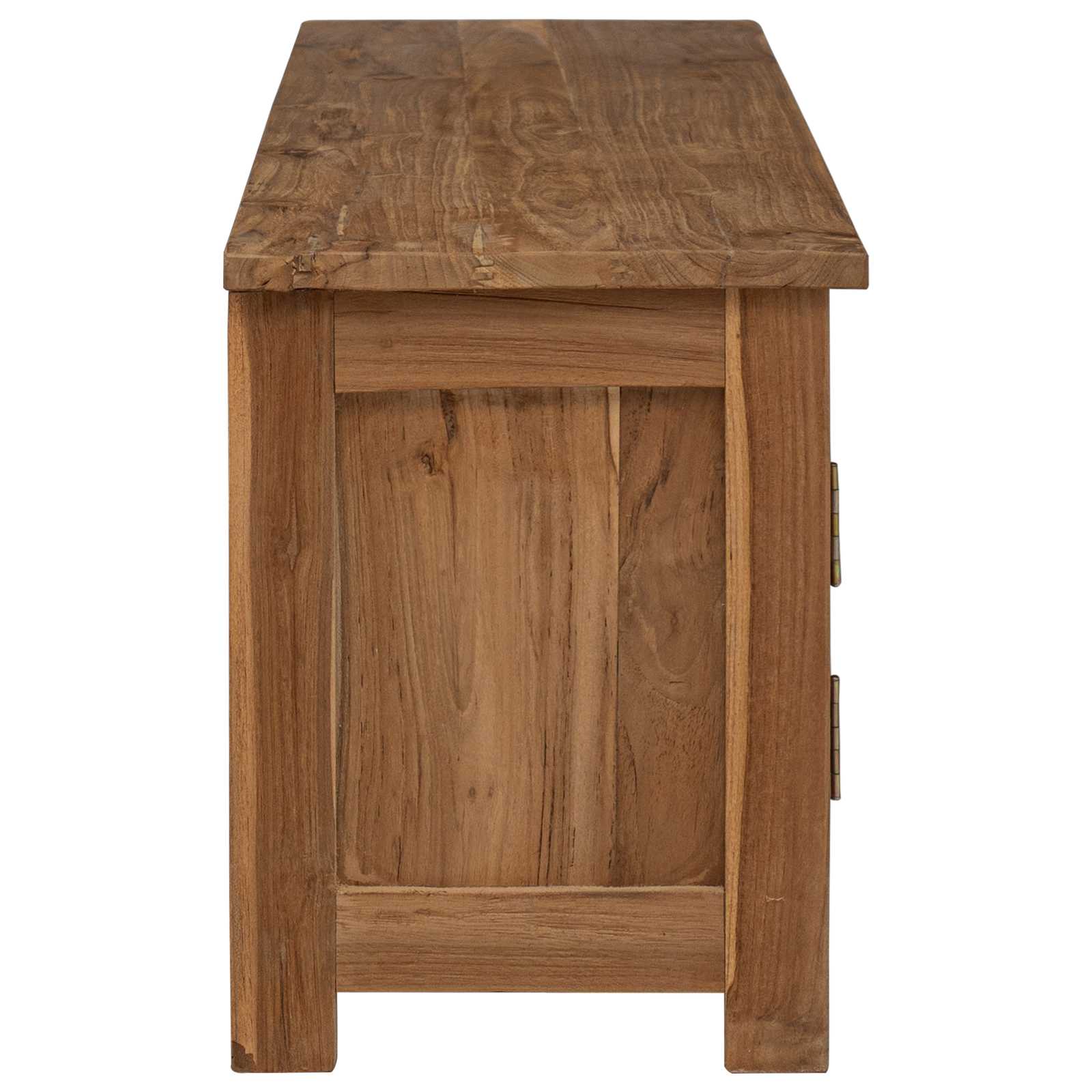 Tv-meubel 110 x 30 x 40 cm Naturel Massief Teakhout is nu te koop bij PeponiXL, paradijselijk wonen!