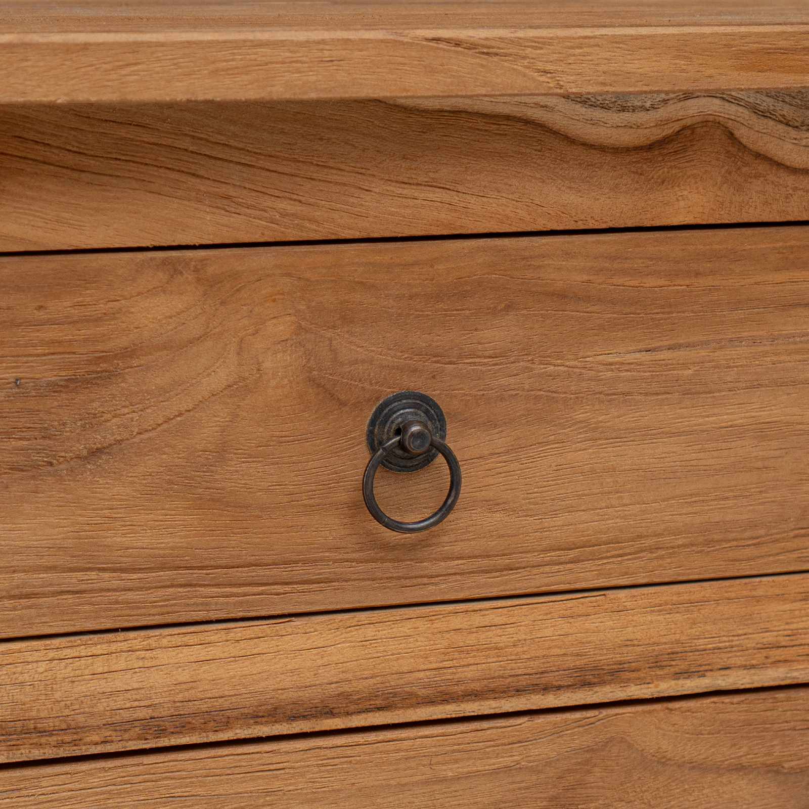 Dressoir Naturel 79 x 35 x 80 cm Massief Teakhout is nu te koop bij PeponiXL, paradijselijk wonen!