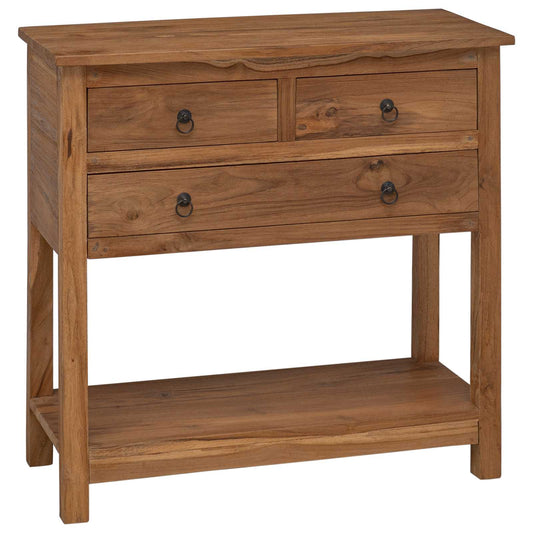 Dressoir Naturel 79 x 35 x 80 cm Massief Teakhout is nu te koop bij PeponiXL, paradijselijk wonen!