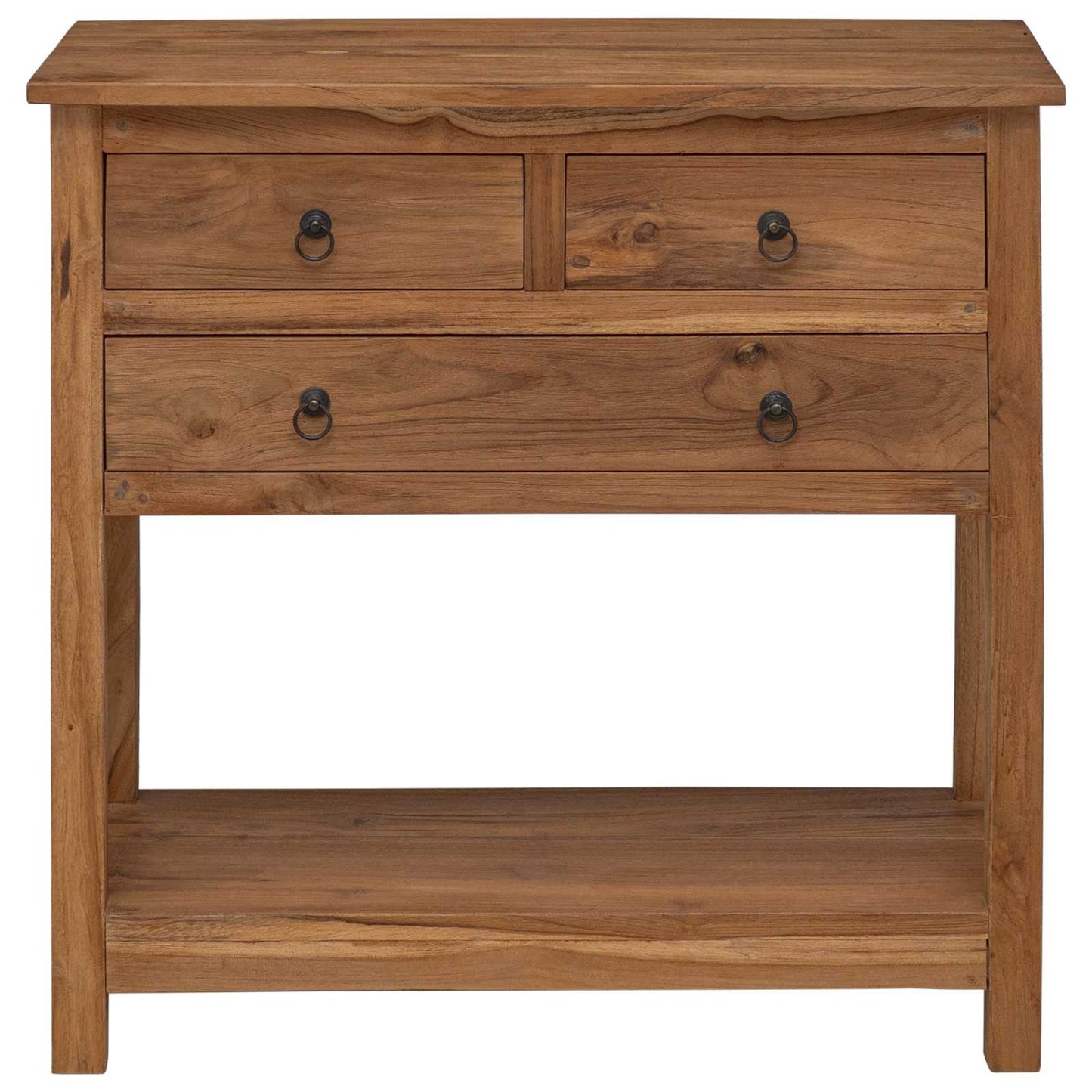 Dressoir Naturel 79 x 35 x 80 cm Massief Teakhout is nu te koop bij PeponiXL, paradijselijk wonen!
