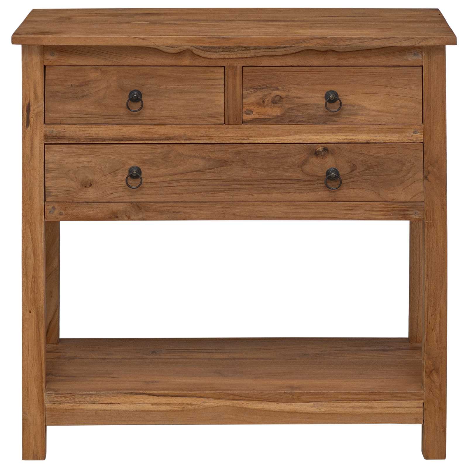 Dressoir Naturel 79 x 35 x 80 cm Massief Teakhout is nu te koop bij PeponiXL, paradijselijk wonen!