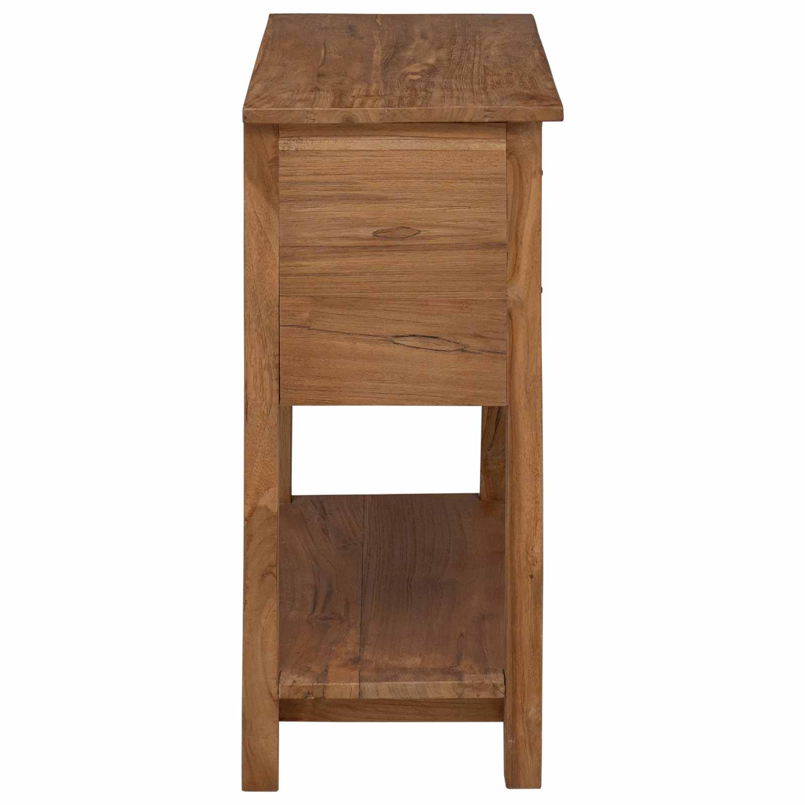 Dressoir Naturel 79 x 35 x 80 cm Massief Teakhout is nu te koop bij PeponiXL, paradijselijk wonen!