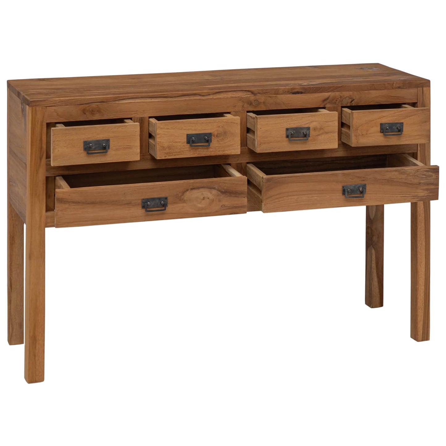 Dressoir Naturel 110 x 35 x 75,5 cm Massief Teakhout is nu te koop bij PeponiXL, paradijselijk wonen!