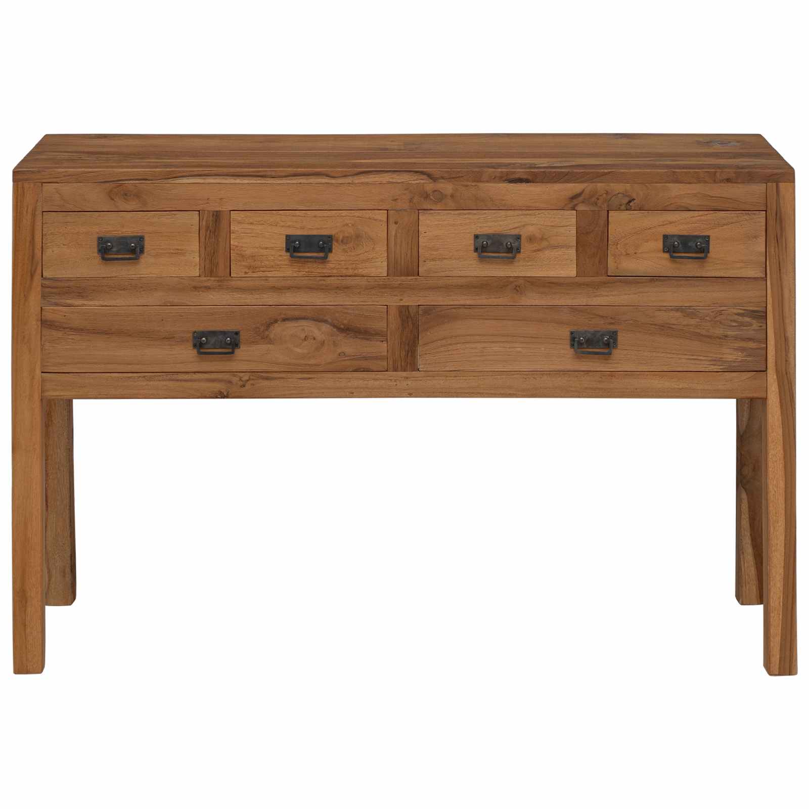 Dressoir Naturel 110 x 35 x 75,5 cm Massief Teakhout is nu te koop bij PeponiXL, paradijselijk wonen!