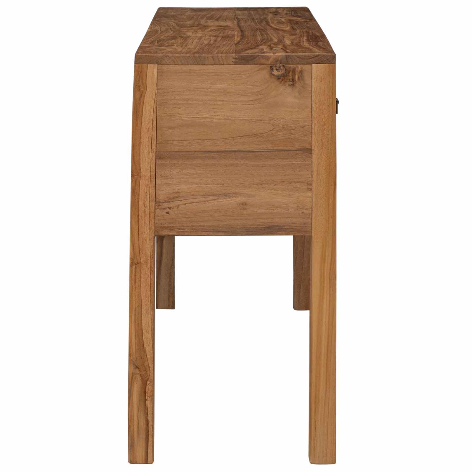 Dressoir Naturel 110 x 35 x 75,5 cm Massief Teakhout is nu te koop bij PeponiXL, paradijselijk wonen!