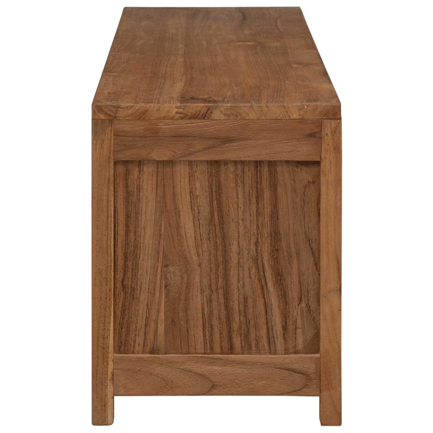 Tv-meubel 110 x 30 x 40 cm Naturel Massief Teakhout is nu te koop bij PeponiXL, paradijselijk wonen!