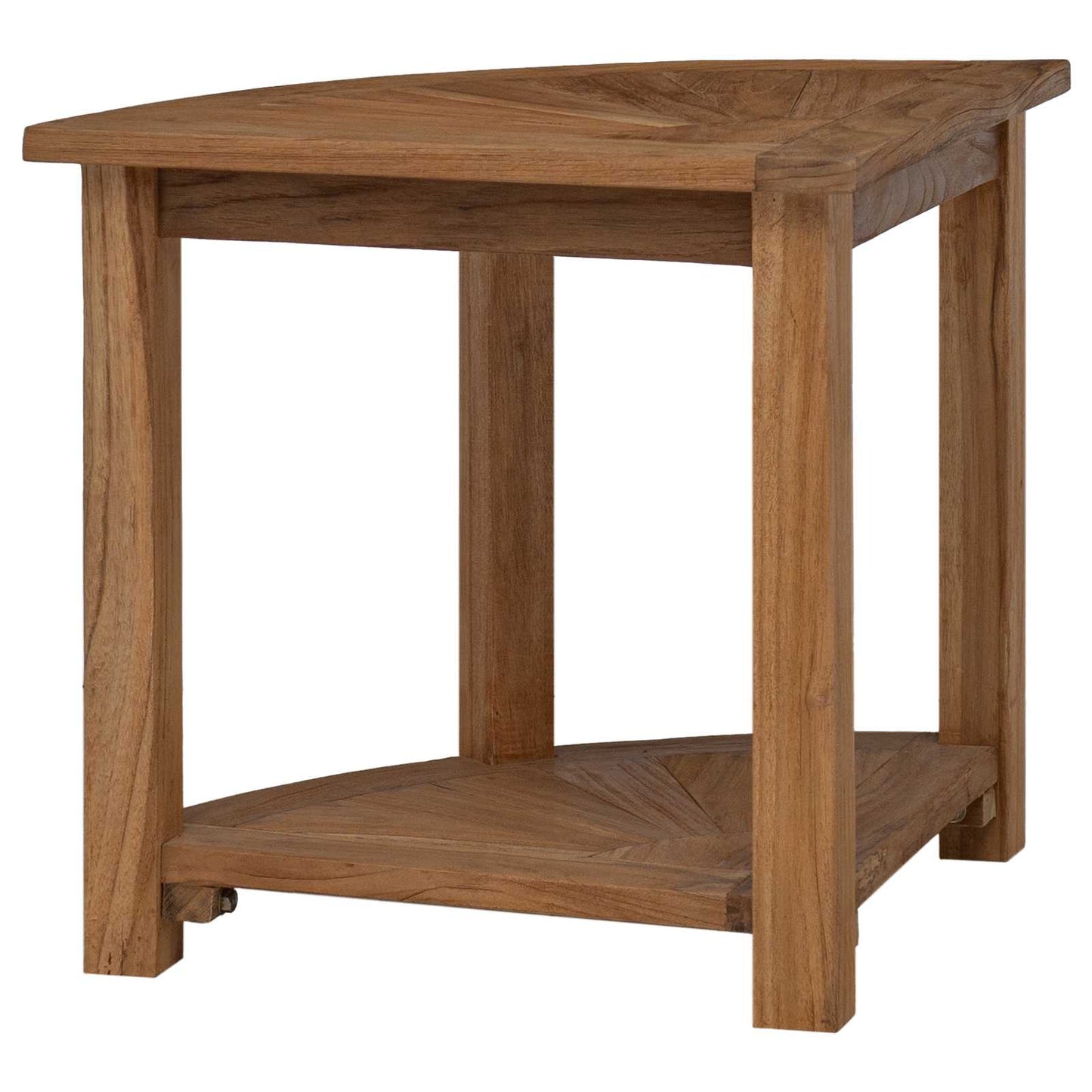 Badkamer Bijzettafel Naturel 45 x 45 x 46 cm Massief Teakhout is nu te koop bij PeponiXL, paradijselijk wonen!