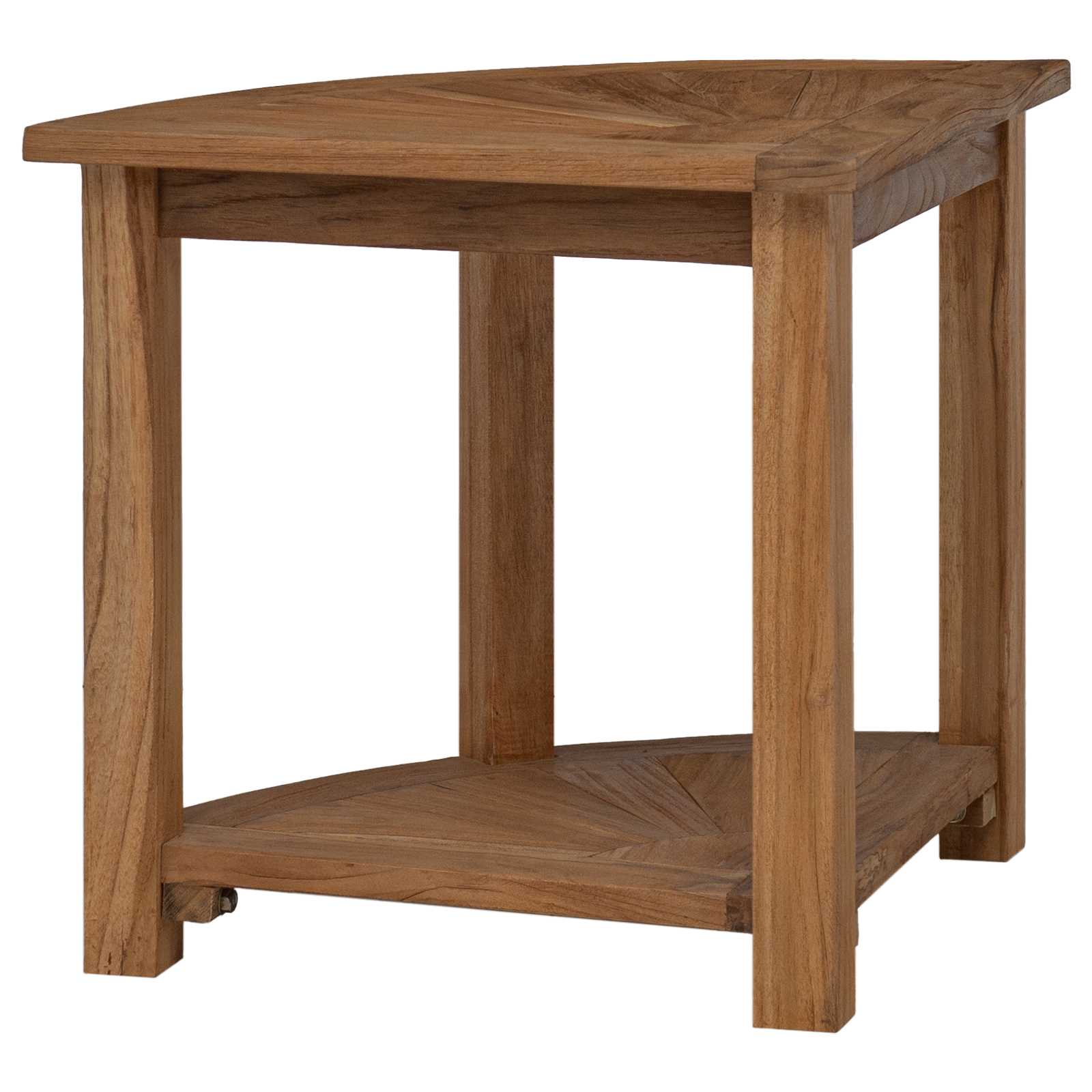 Badkamer Bijzettafel Naturel 45 x 45 x 46 cm Massief Teakhout is nu te koop bij PeponiXL, paradijselijk wonen!