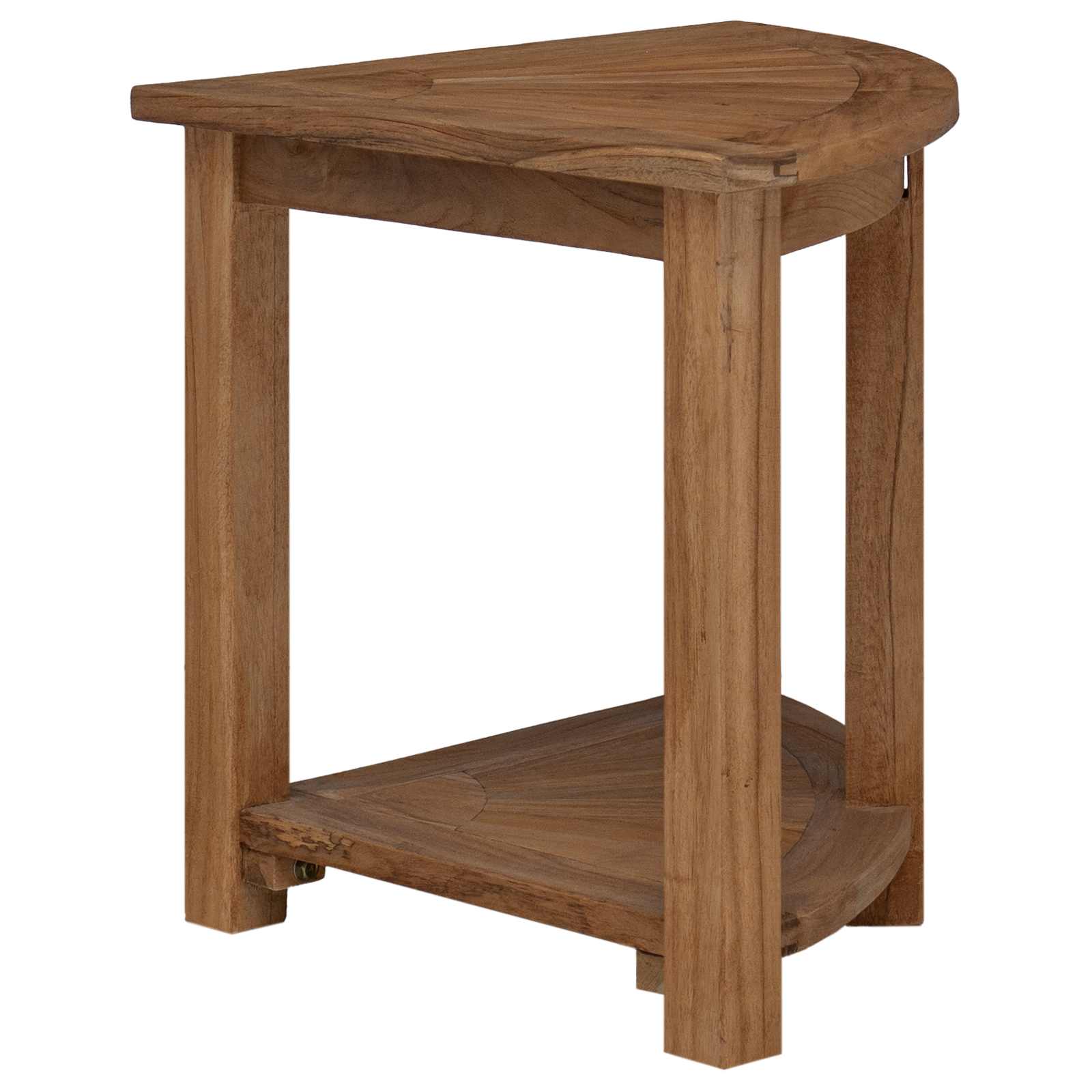 Badkamer Bijzettafel Naturel 45 x 45 x 46 cm Massief Teakhout is nu te koop bij PeponiXL, paradijselijk wonen!