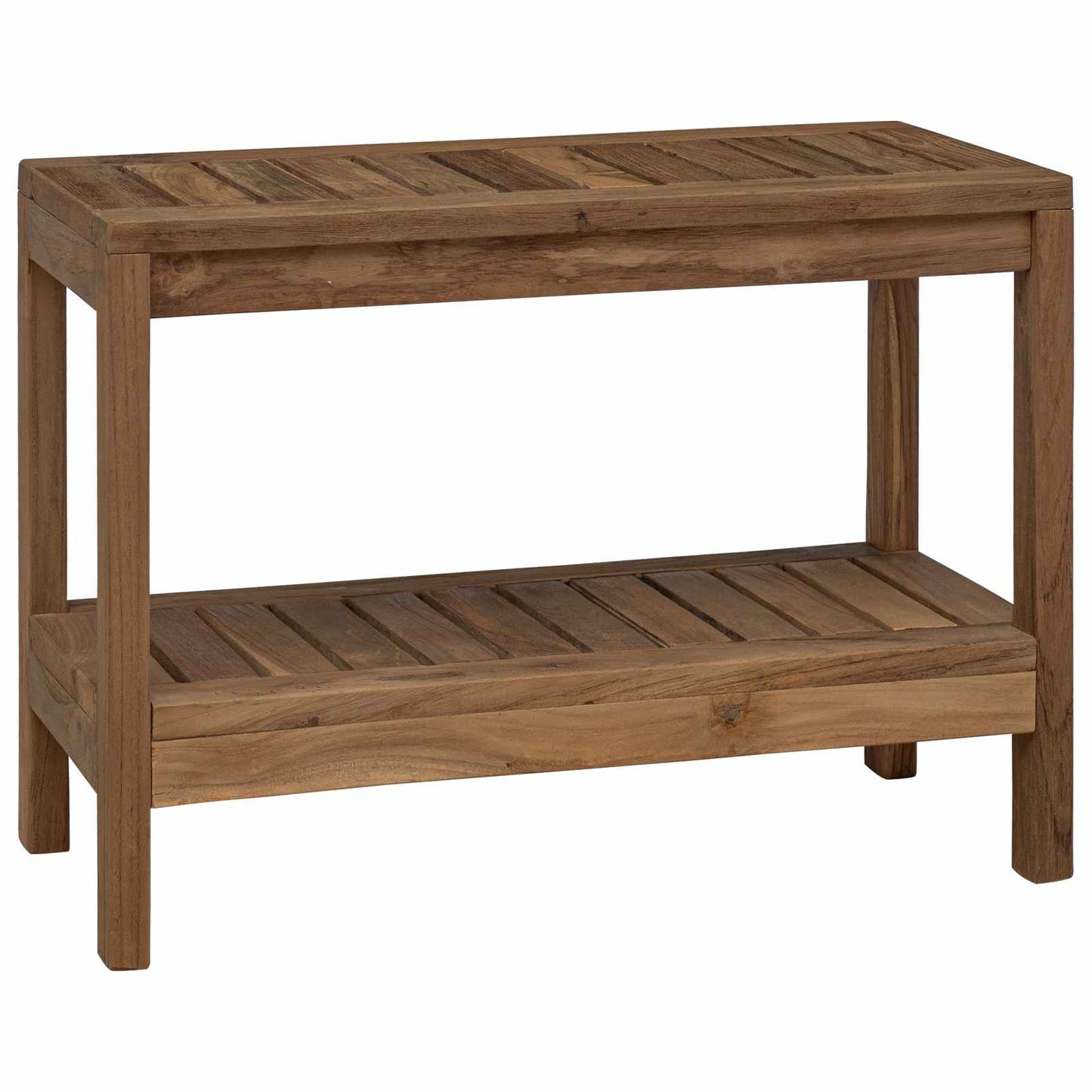 Badkamer Zijtafel Naturel 60 x 30 x 45 cm Massief Teakhout is nu te koop bij PeponiXL, paradijselijk wonen!