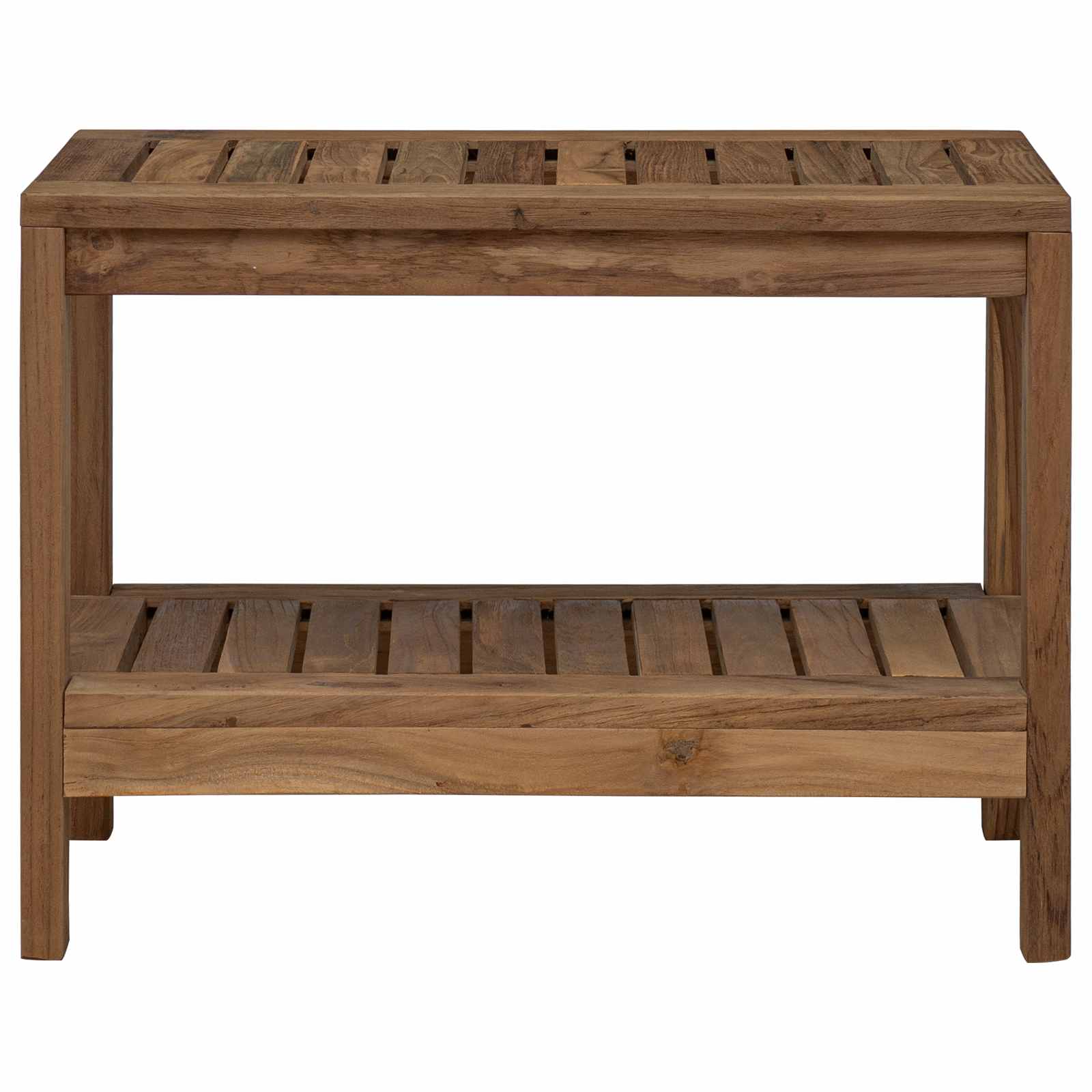 Badkamer Zijtafel Naturel 60 x 30 x 45 cm Massief Teakhout is nu te koop bij PeponiXL, paradijselijk wonen!