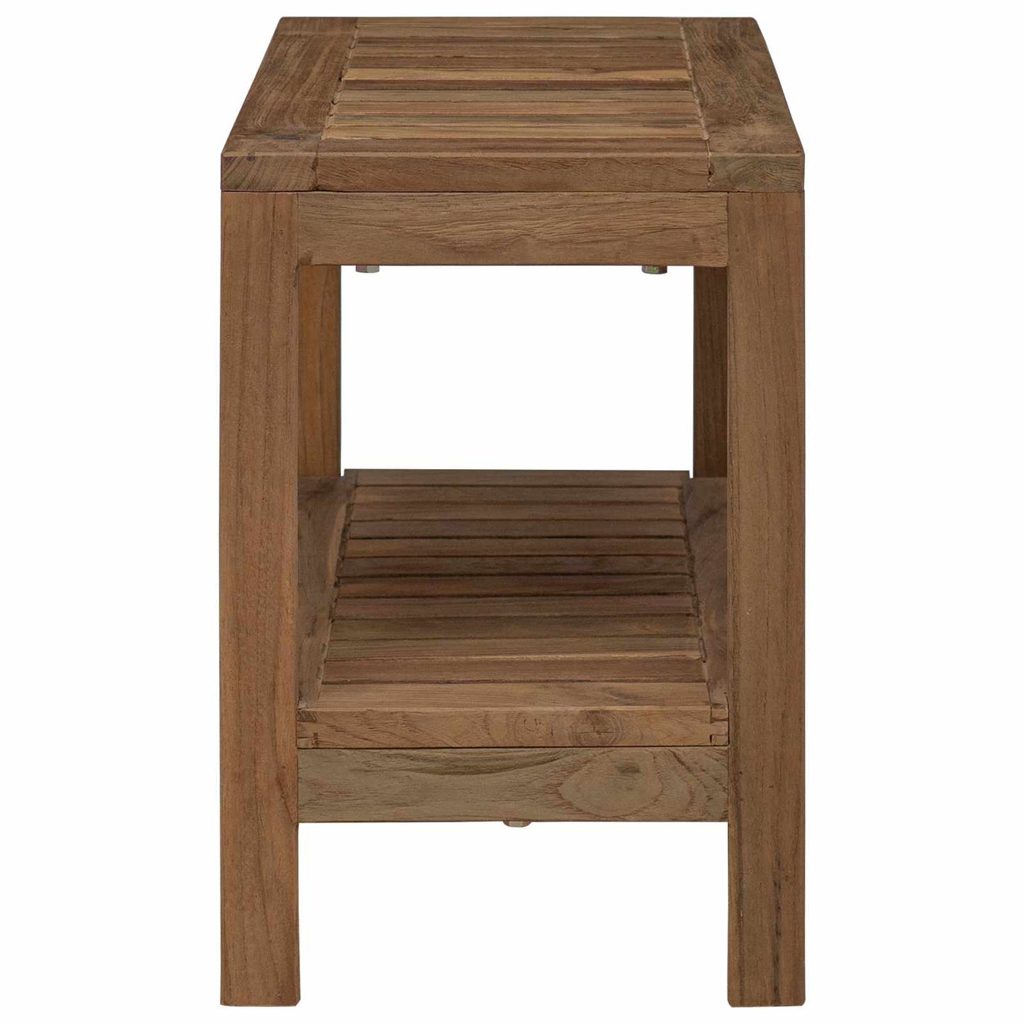 Badkamer Zijtafel Naturel 60 x 30 x 45 cm Massief Teakhout is nu te koop bij PeponiXL, paradijselijk wonen!