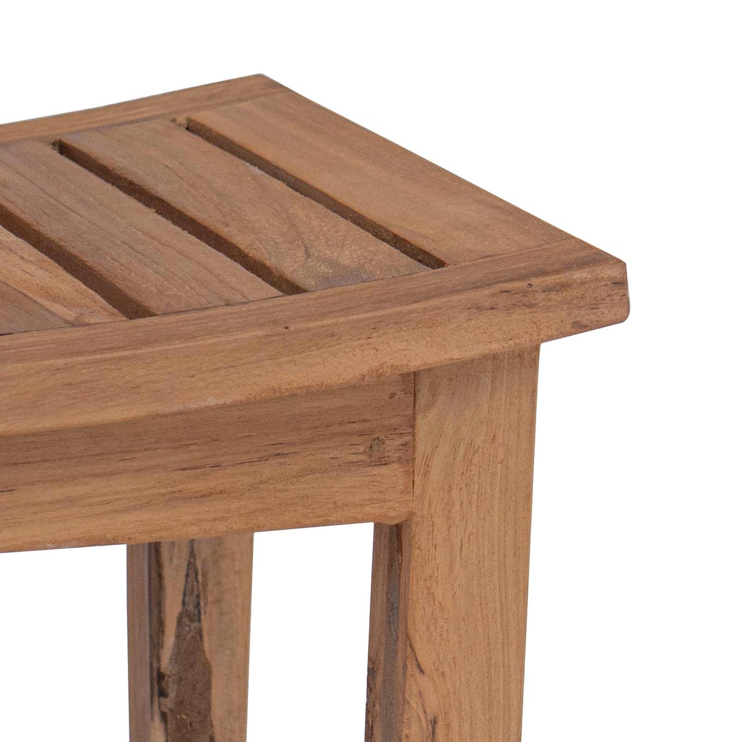 Badkamer Bijzettafel Naturel 50 x 35 x 45 cm Massief Teakhout is nu te koop bij PeponiXL, paradijselijk wonen!