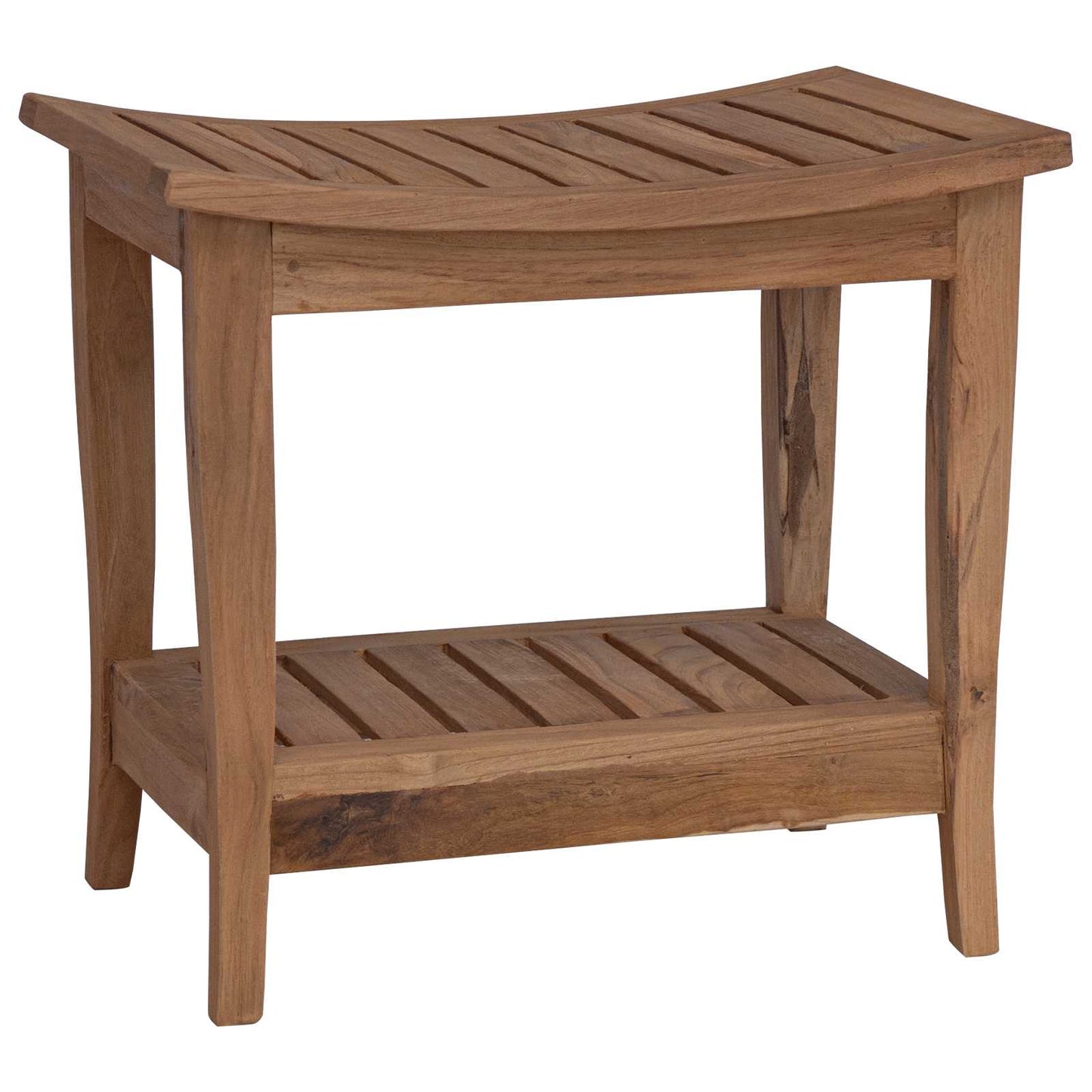 Badkamer Bijzettafel Naturel 50 x 35 x 45 cm Massief Teakhout is nu te koop bij PeponiXL, paradijselijk wonen!