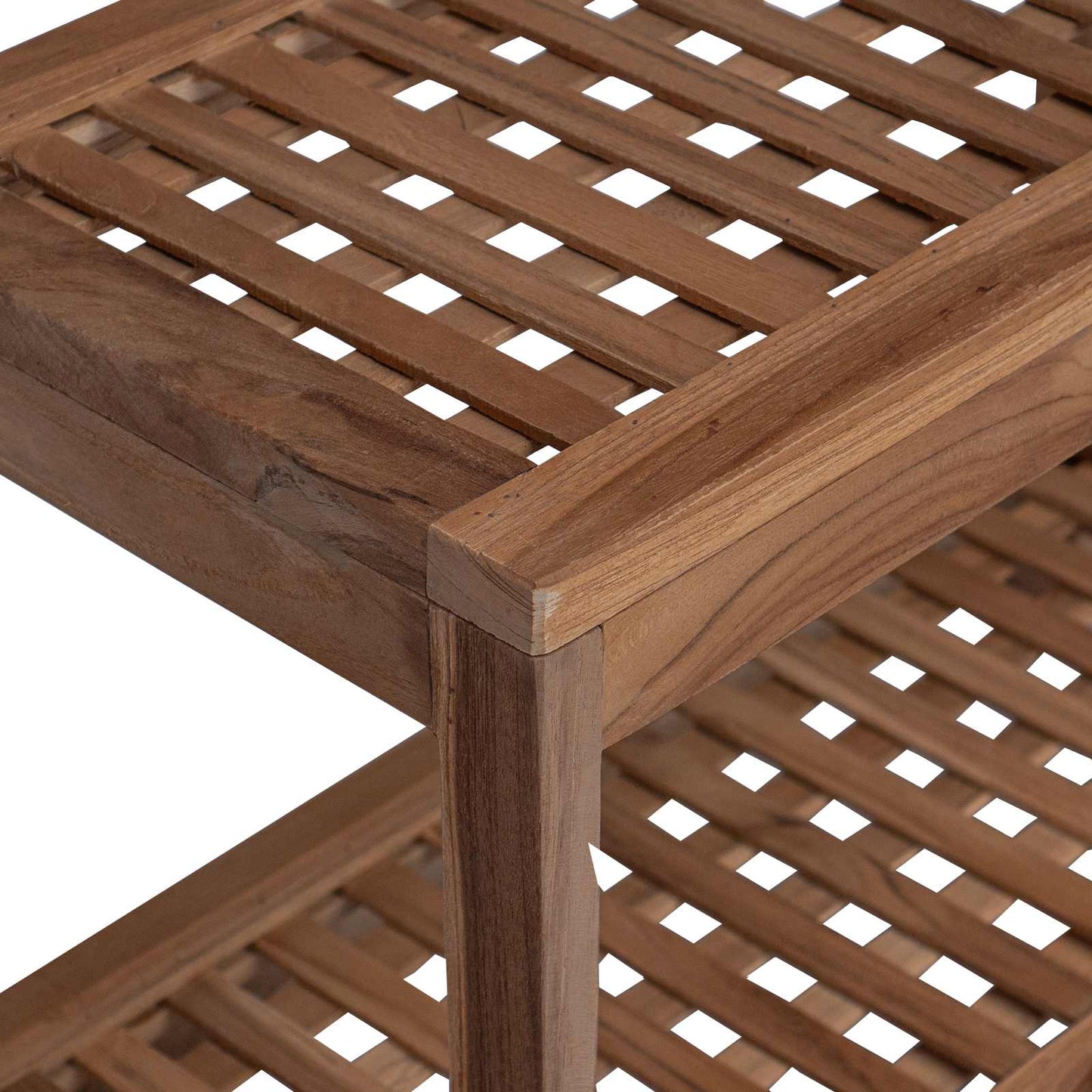 Badkamer Bijzettafel Naturel 60 x 30 x 45 cm Massief Teakhout is nu te koop bij PeponiXL, paradijselijk wonen!