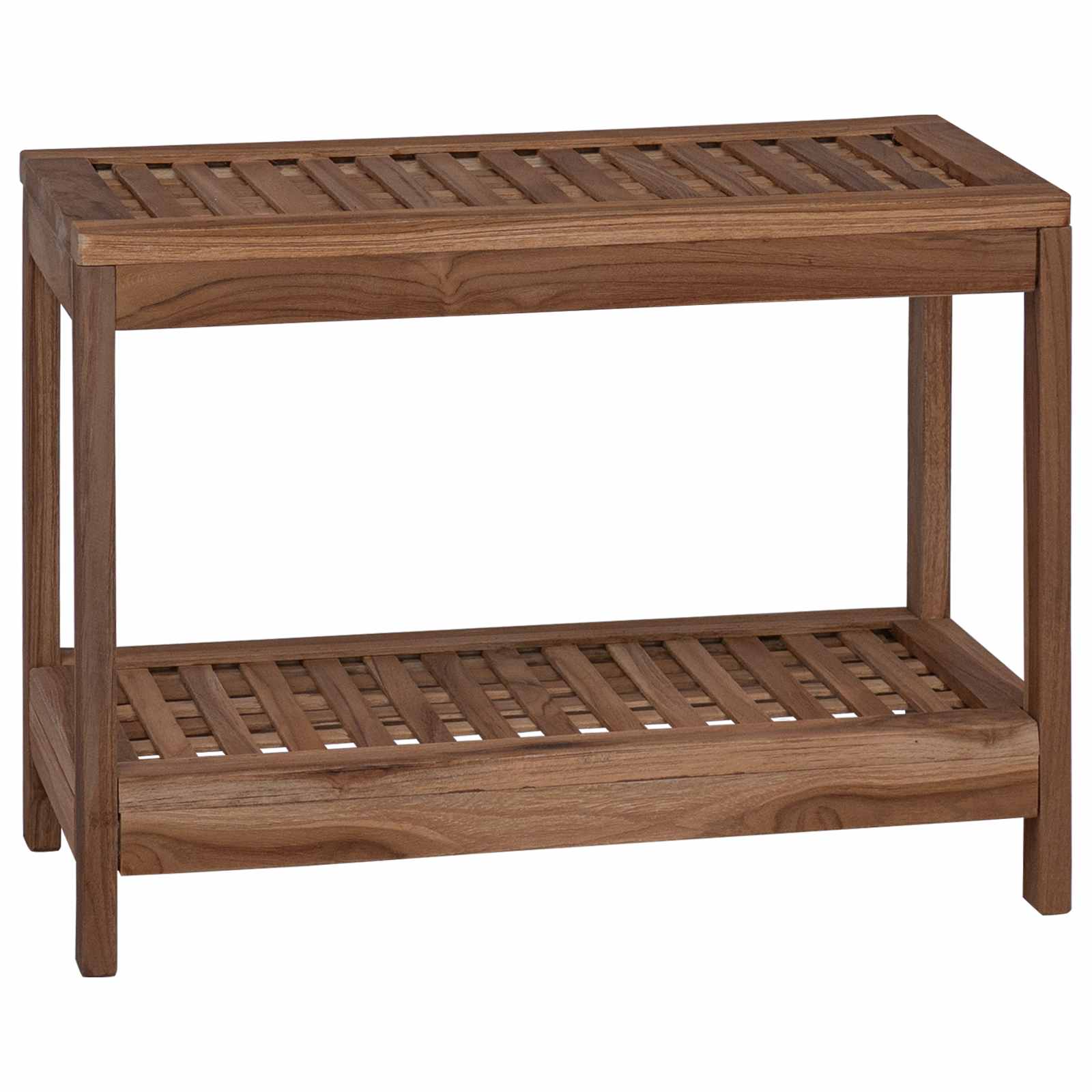 Badkamer Bijzettafel Naturel 60 x 30 x 45 cm Massief Teakhout is nu te koop bij PeponiXL, paradijselijk wonen!