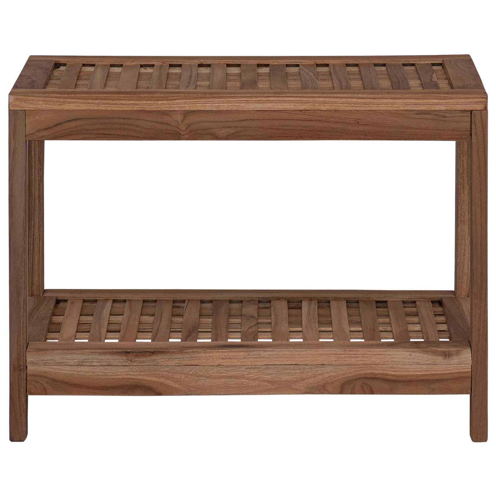 Badkamer Bijzettafel Naturel 60 x 30 x 45 cm Massief Teakhout is nu te koop bij PeponiXL, paradijselijk wonen!