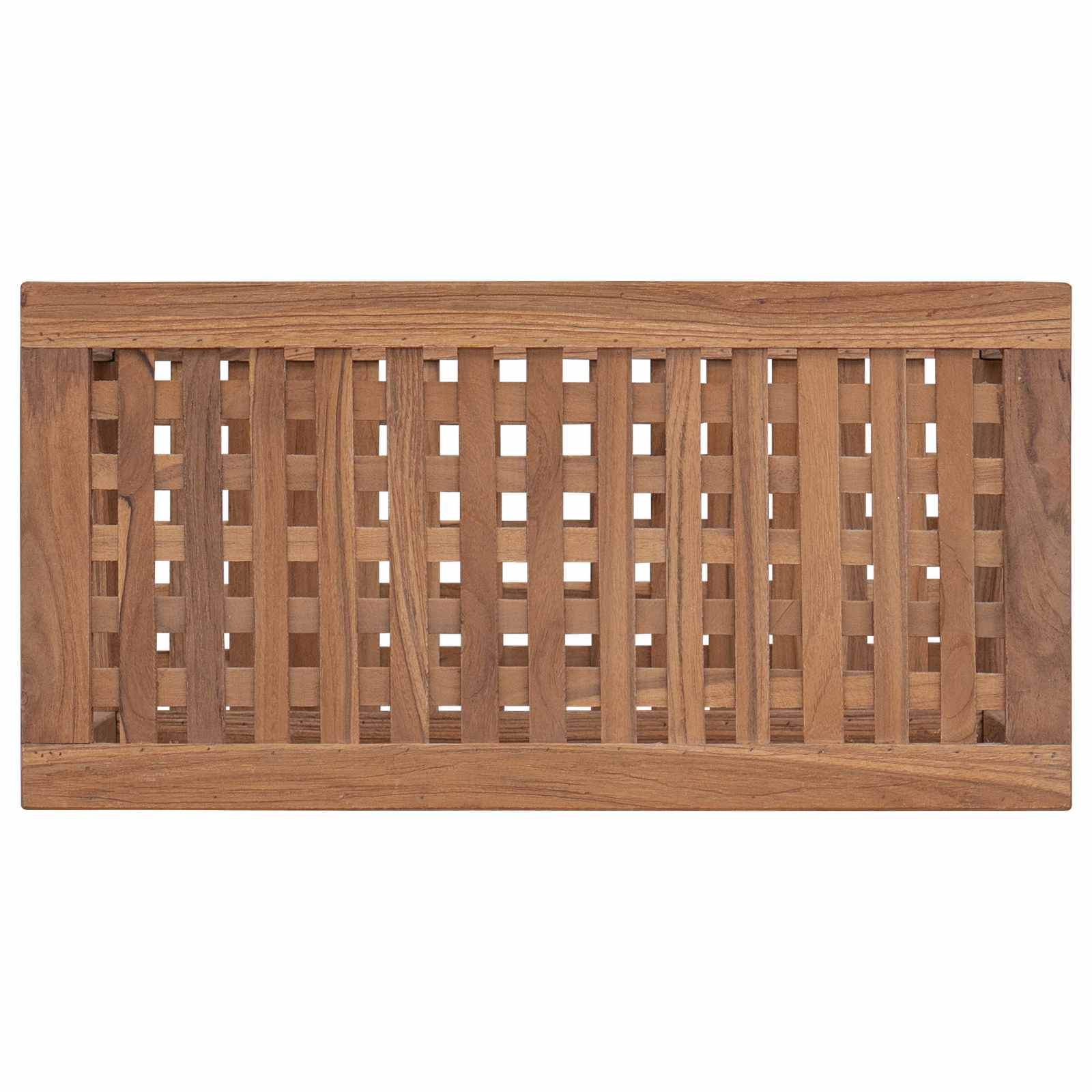 Badkamer Bijzettafel Naturel 60 x 30 x 45 cm Massief Teakhout is nu te koop bij PeponiXL, paradijselijk wonen!
