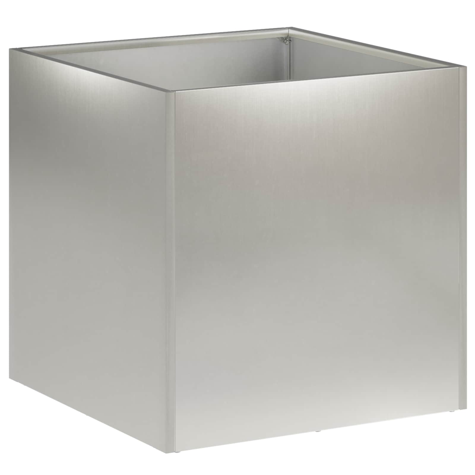 Tuin Bloempot 2 st zilver 20 x 20 x 20 cm Roestvrij staal is nu te koop bij PeponiXL, paradijselijk wonen!