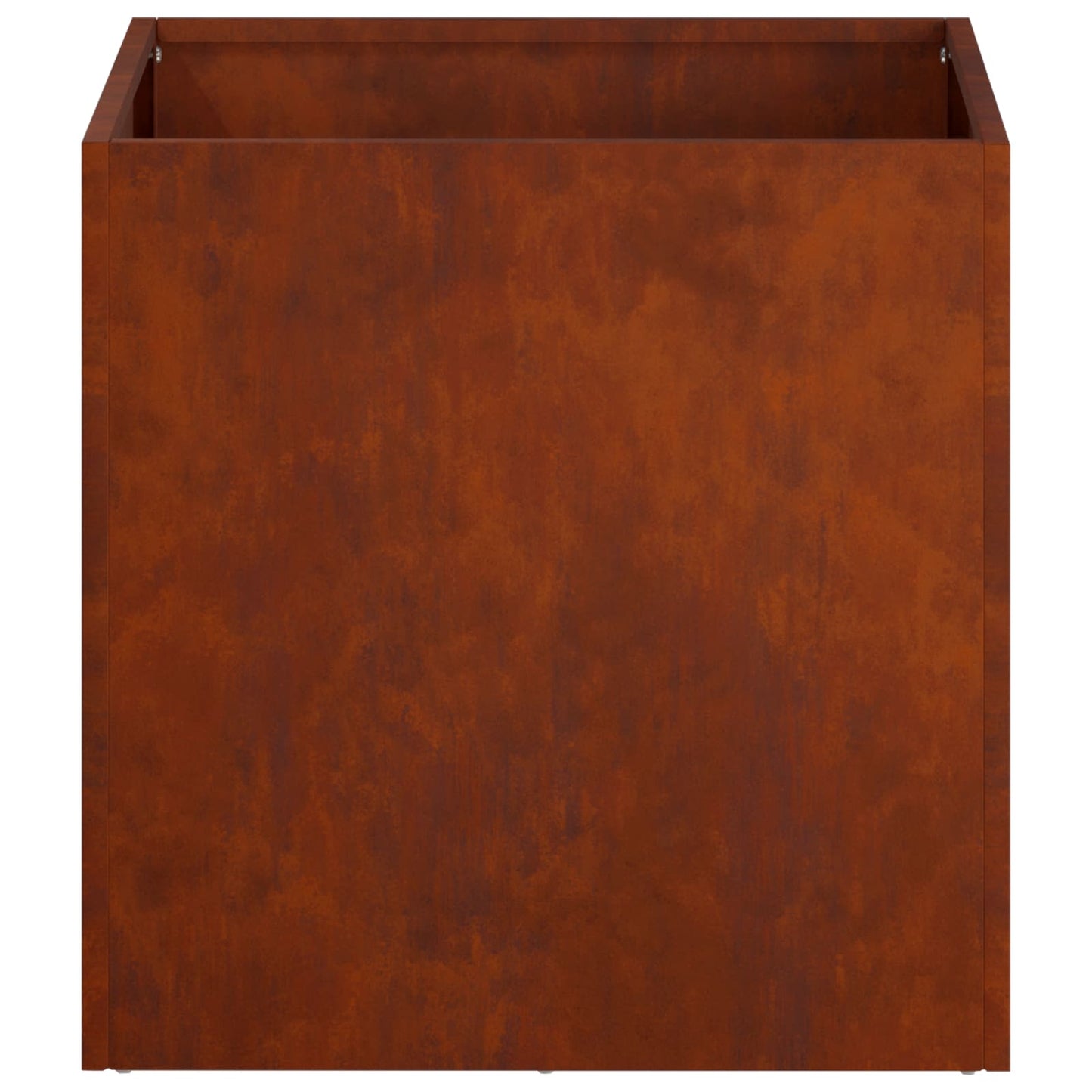 Tuin Bloempot 2 st Roestkleurig 35 x 35 x 35 cm weervast staal is nu te koop bij PeponiXL, paradijselijk wonen!