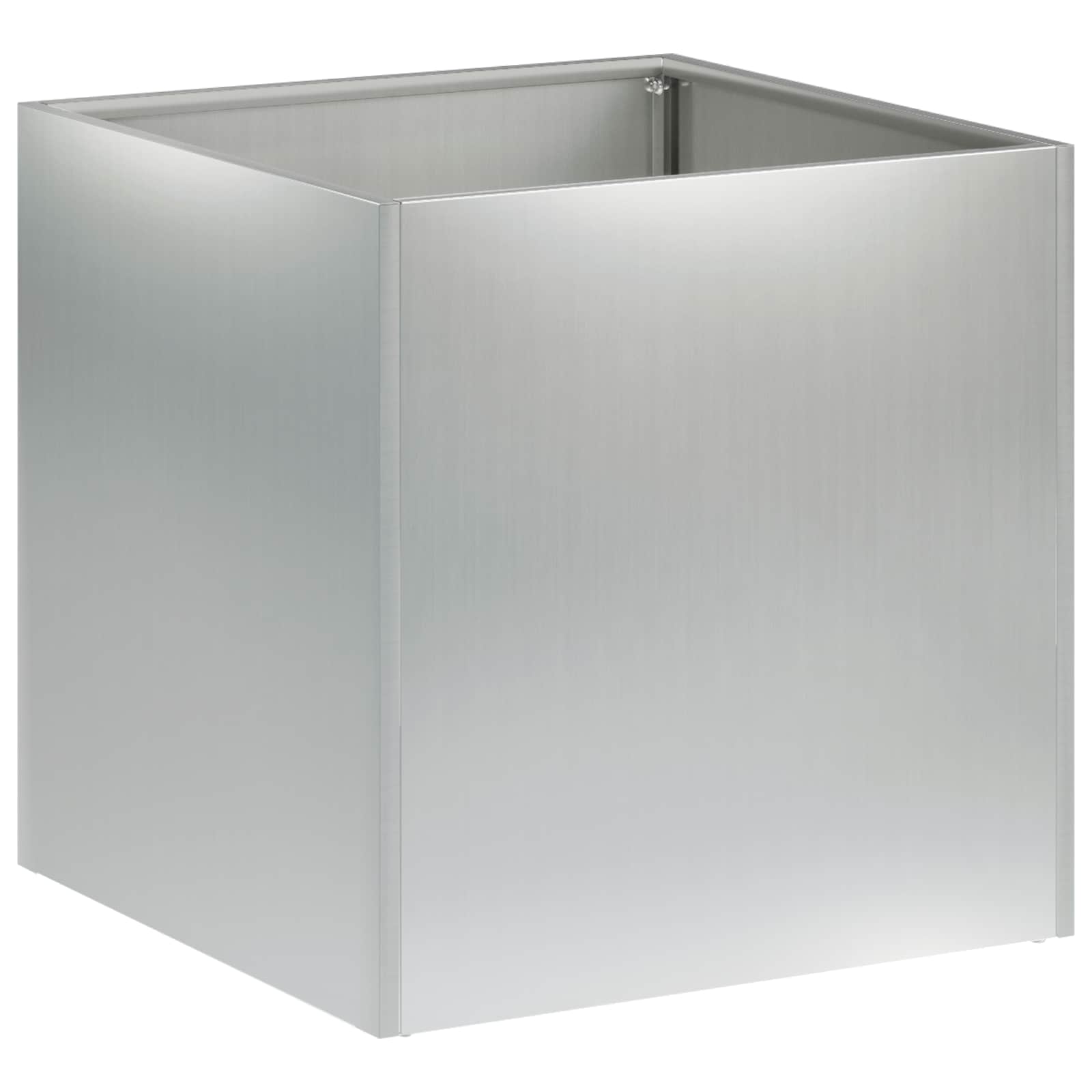 Tuin Bloempot 2 st zilver 45 x 45 x 45 cm Gegalvaniseerd staal is nu te koop bij PeponiXL, paradijselijk wonen!